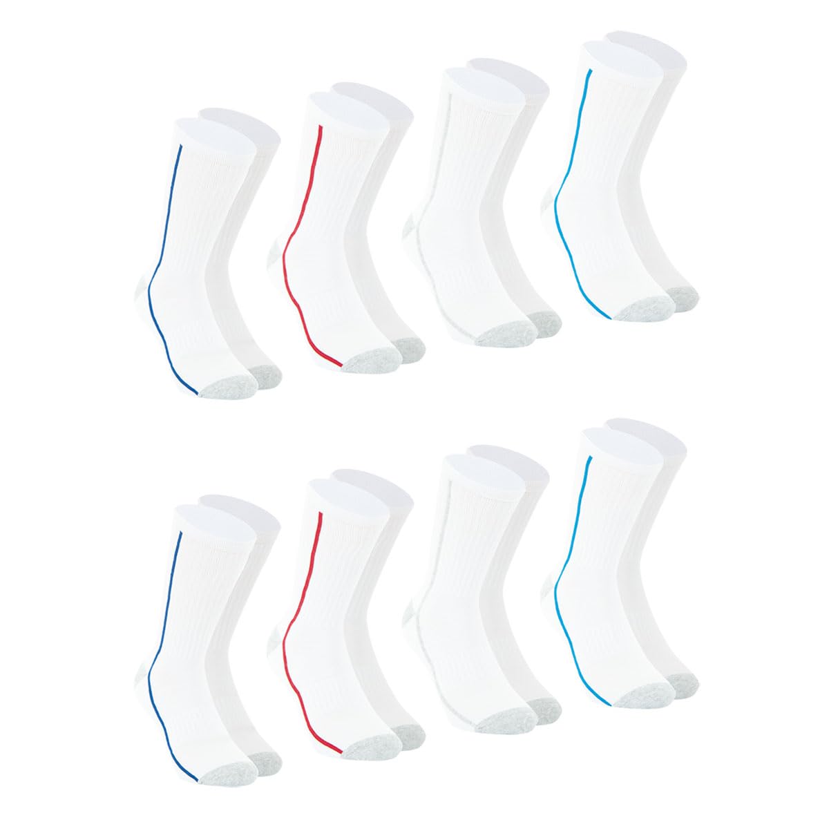 athena-daily-sport-lot-8-chaussettes-blanc-39-42 image 4