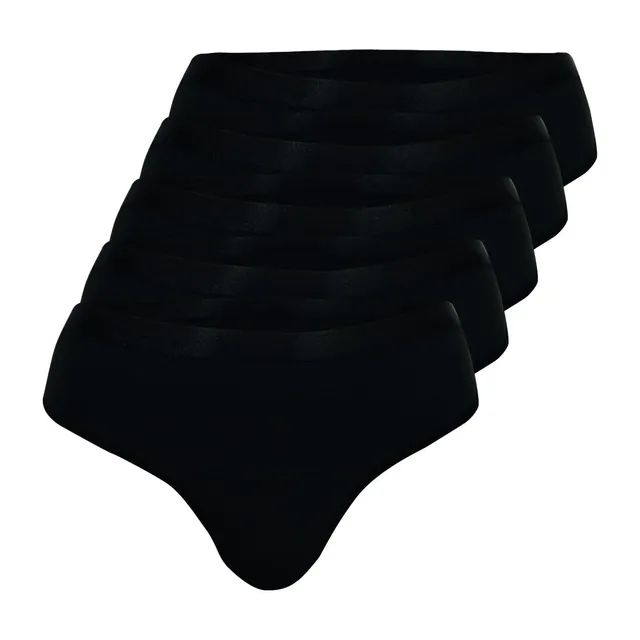 athena-dailyz-lot-5-tangas-menstruels-xs-noir-absorbant image 1