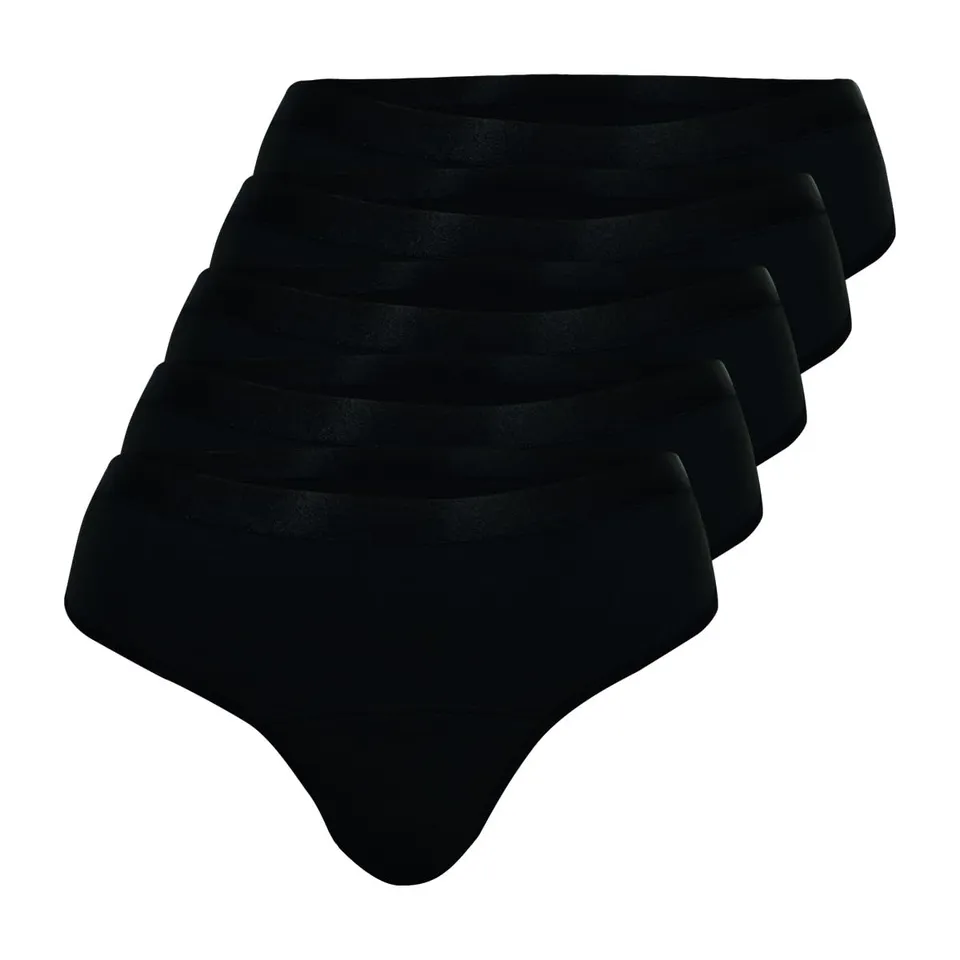 athena-dailyz-lot-5-tangas-menstruels-xs-noir-absorbant image 1