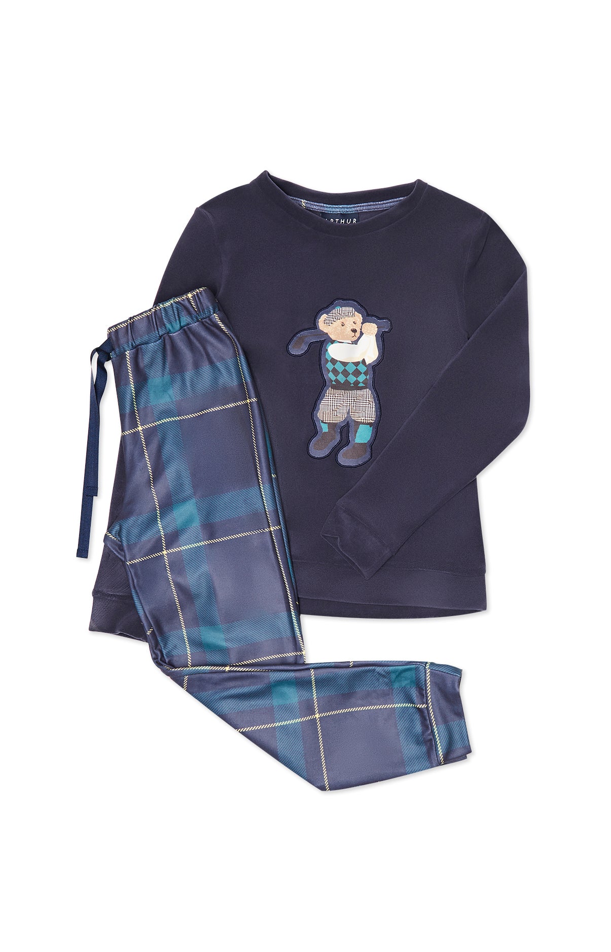 arthur-bob-benjamin-pyjama-polaire-enfant-marine image 3