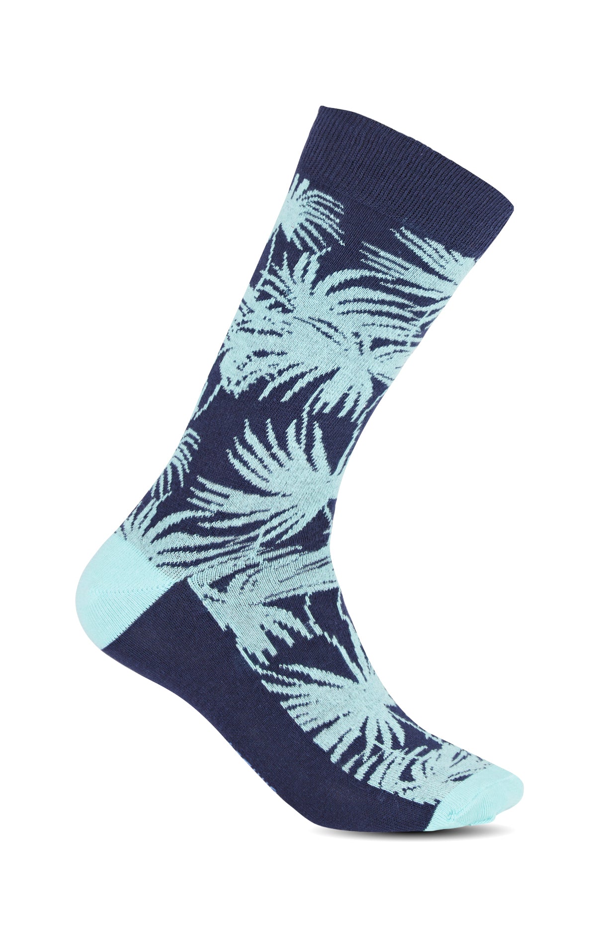 arthur-bob-palme-chaussettes-homme-marine-coton-confort image 1
