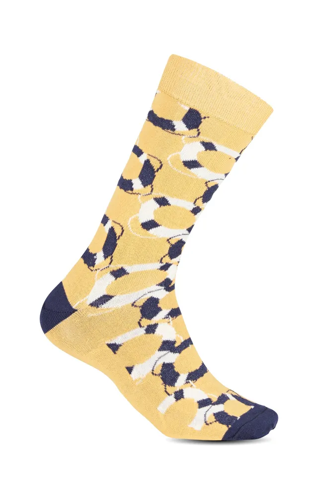 arthur-bob-bou-e-chaussettes-homme-coton-jaune image 1
