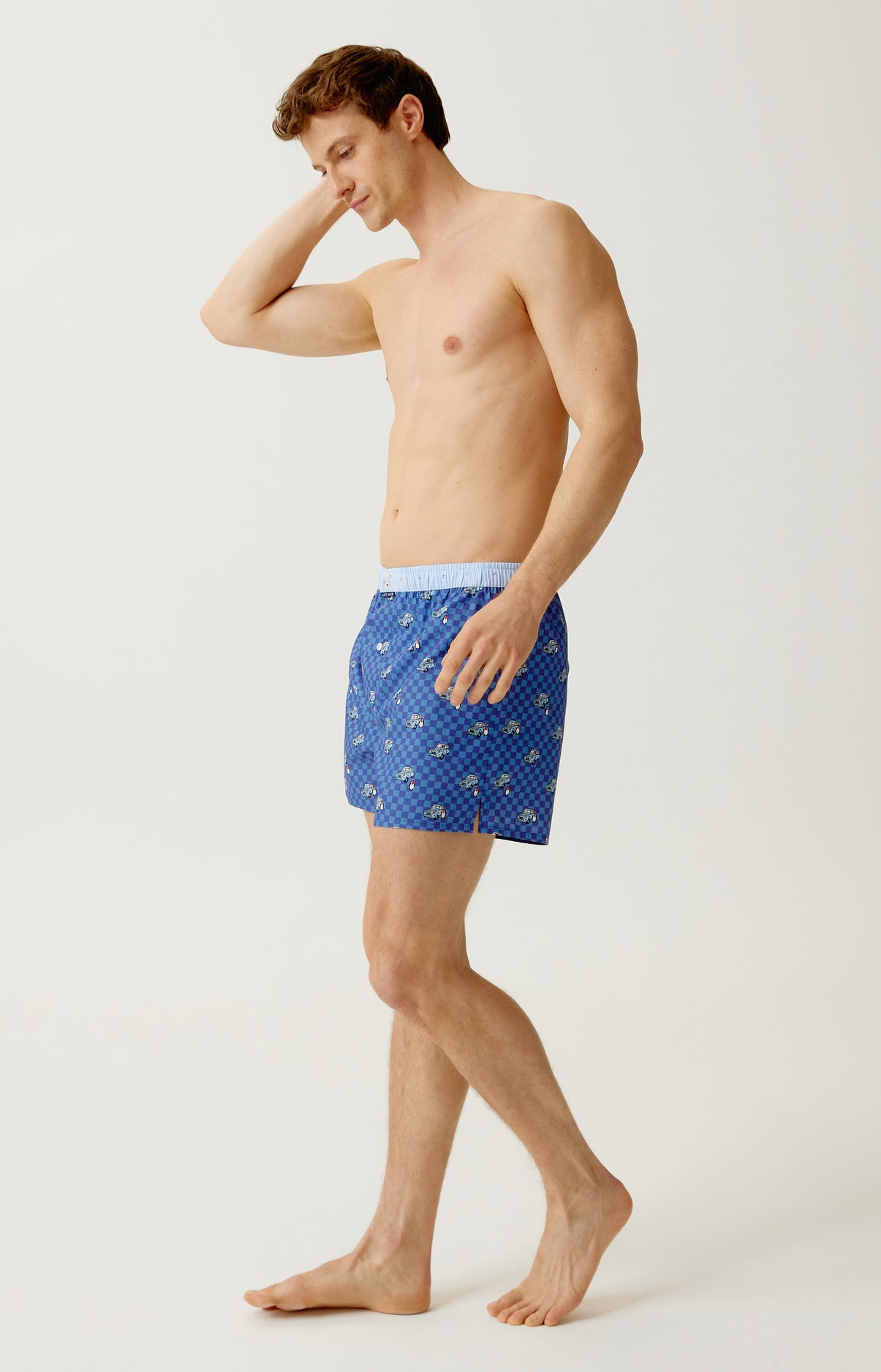 arthur-le-club-n-1233-cale-on-homme-coton-bio-bleu-2cv image 4