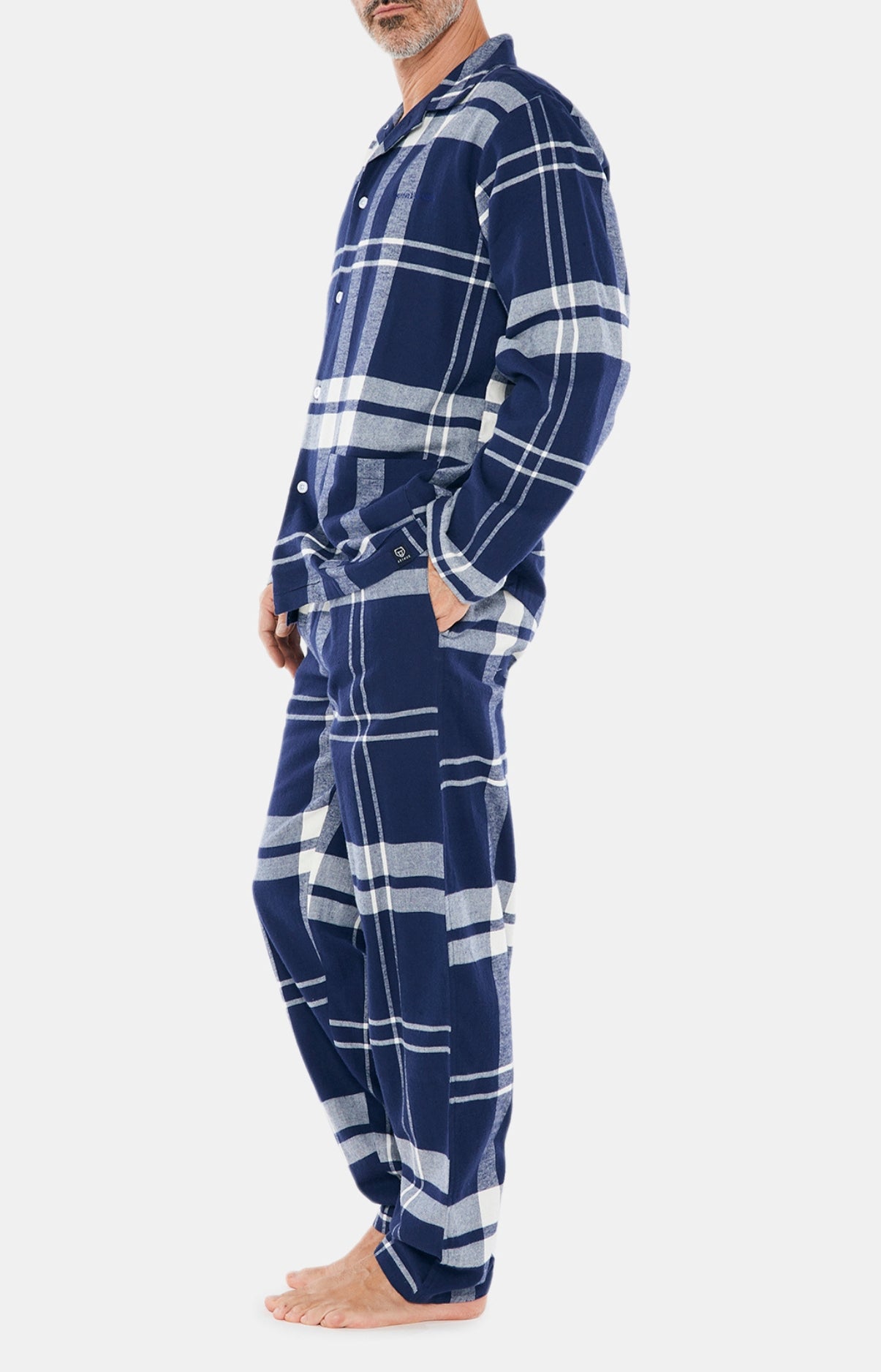arthur-bob-big-carreaux-pyjama-homme-marine-pilou image 2