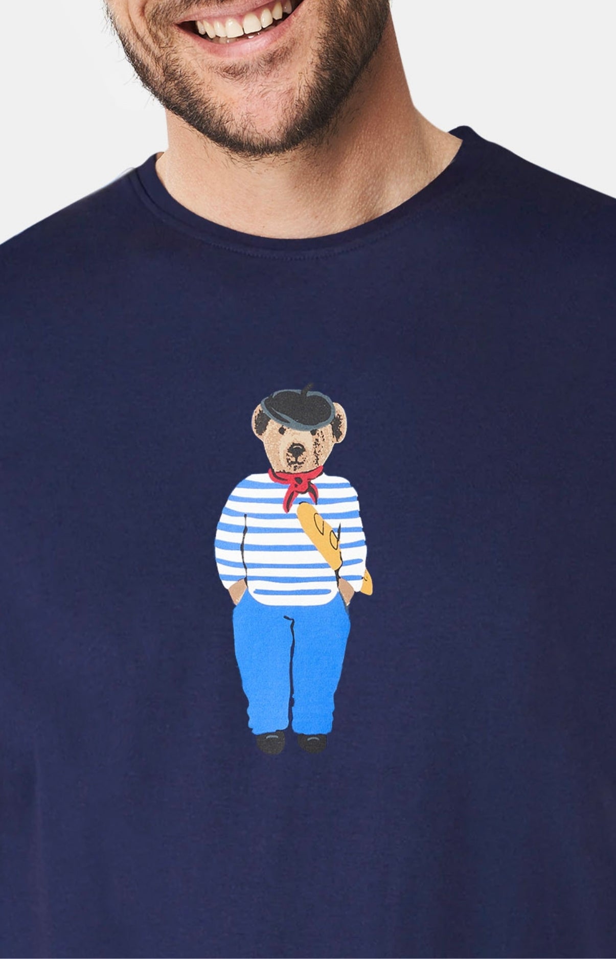 arthur-bob-maxi-tee-shirt-teddy-in-paris-marine-homme image 2