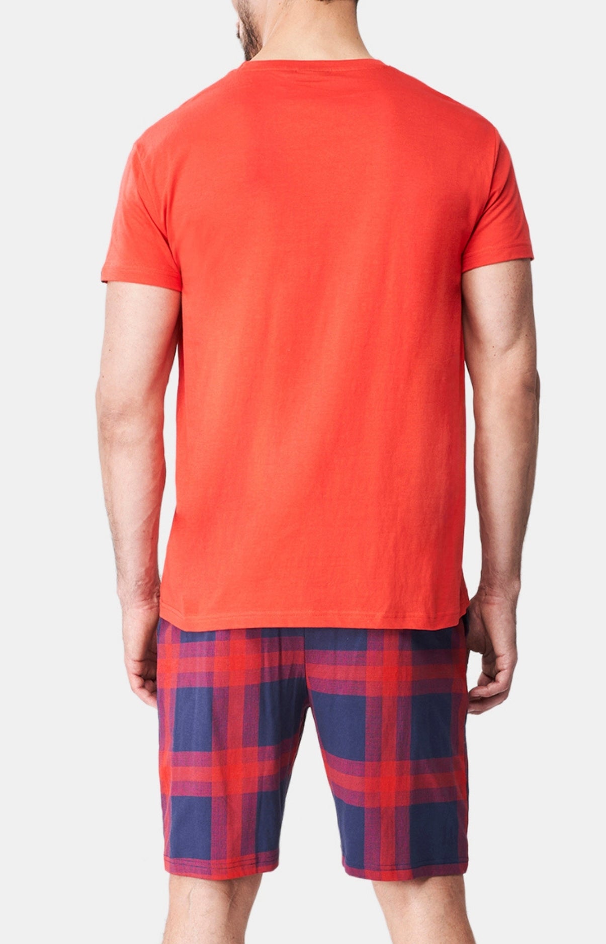 arthur-on-fire-pyjashort-rouge-coton-bio-homme image 5