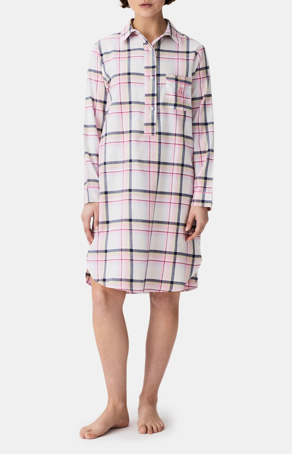 arthur-bob-lola-chemise-de-nuit-rose-flanelle image 1
