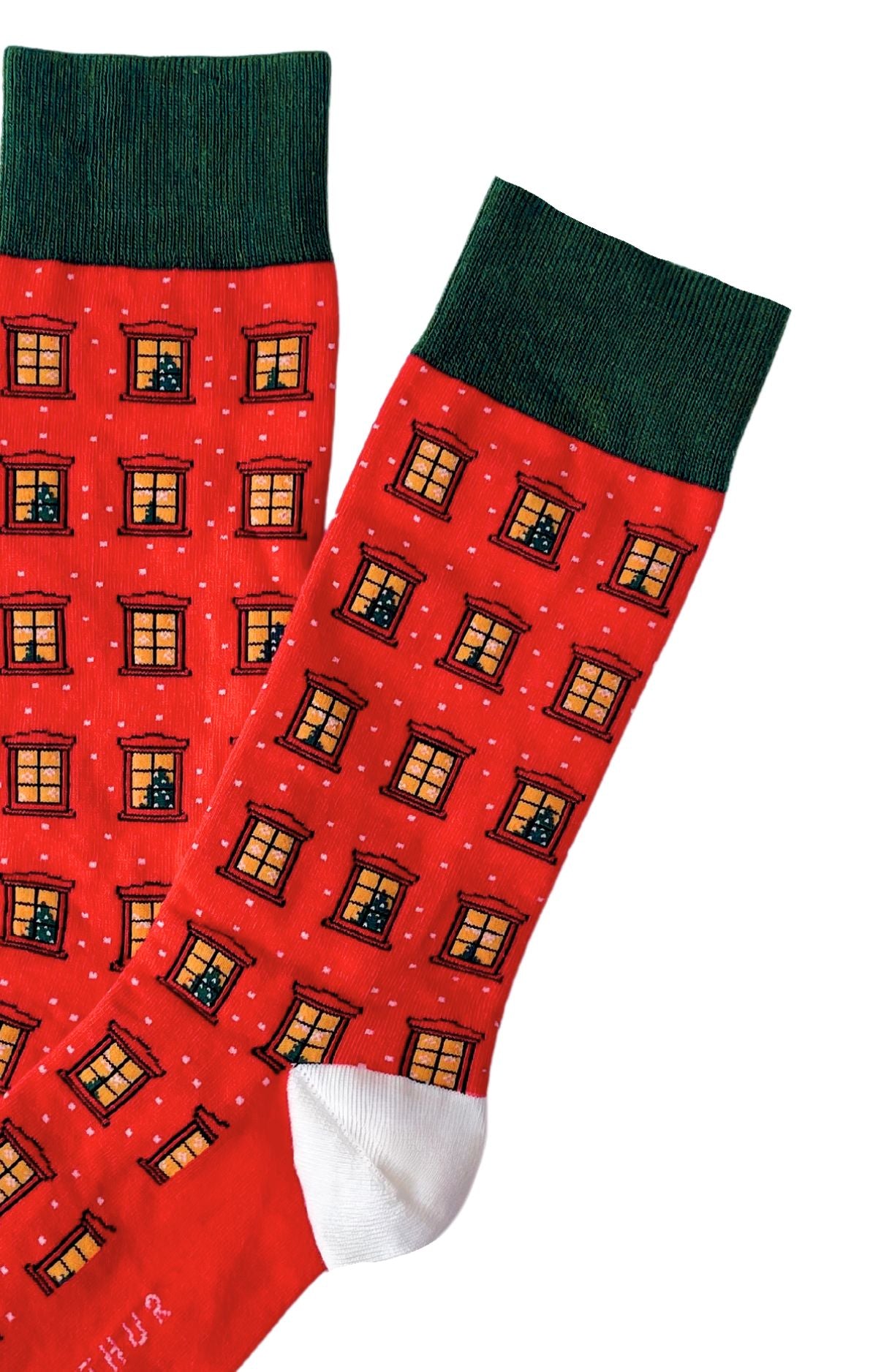 arthur-bob-nuit-de-f-te-chaussettes-rouge-coton image 2