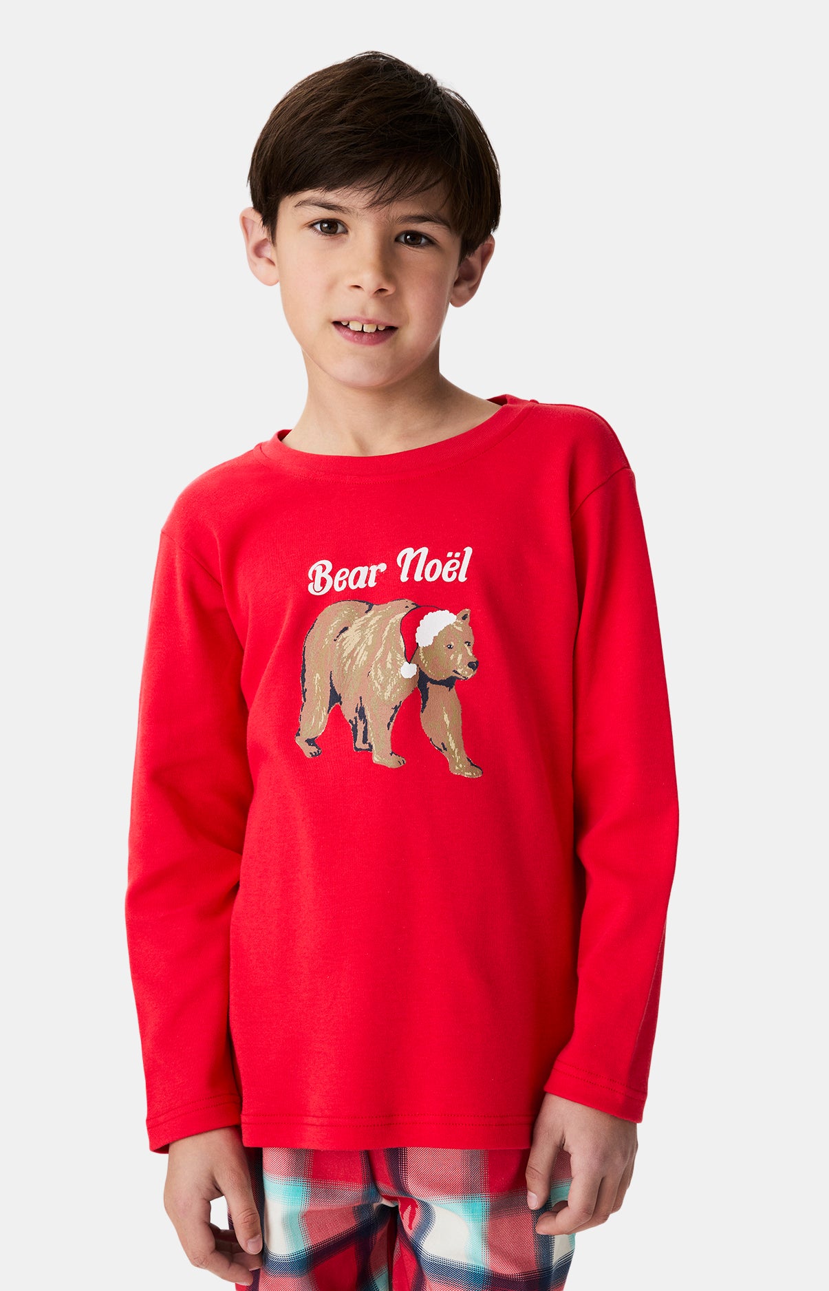 arthur-bob-bear-no-l-pyjama-enfant-rouge-coton-bio image 5