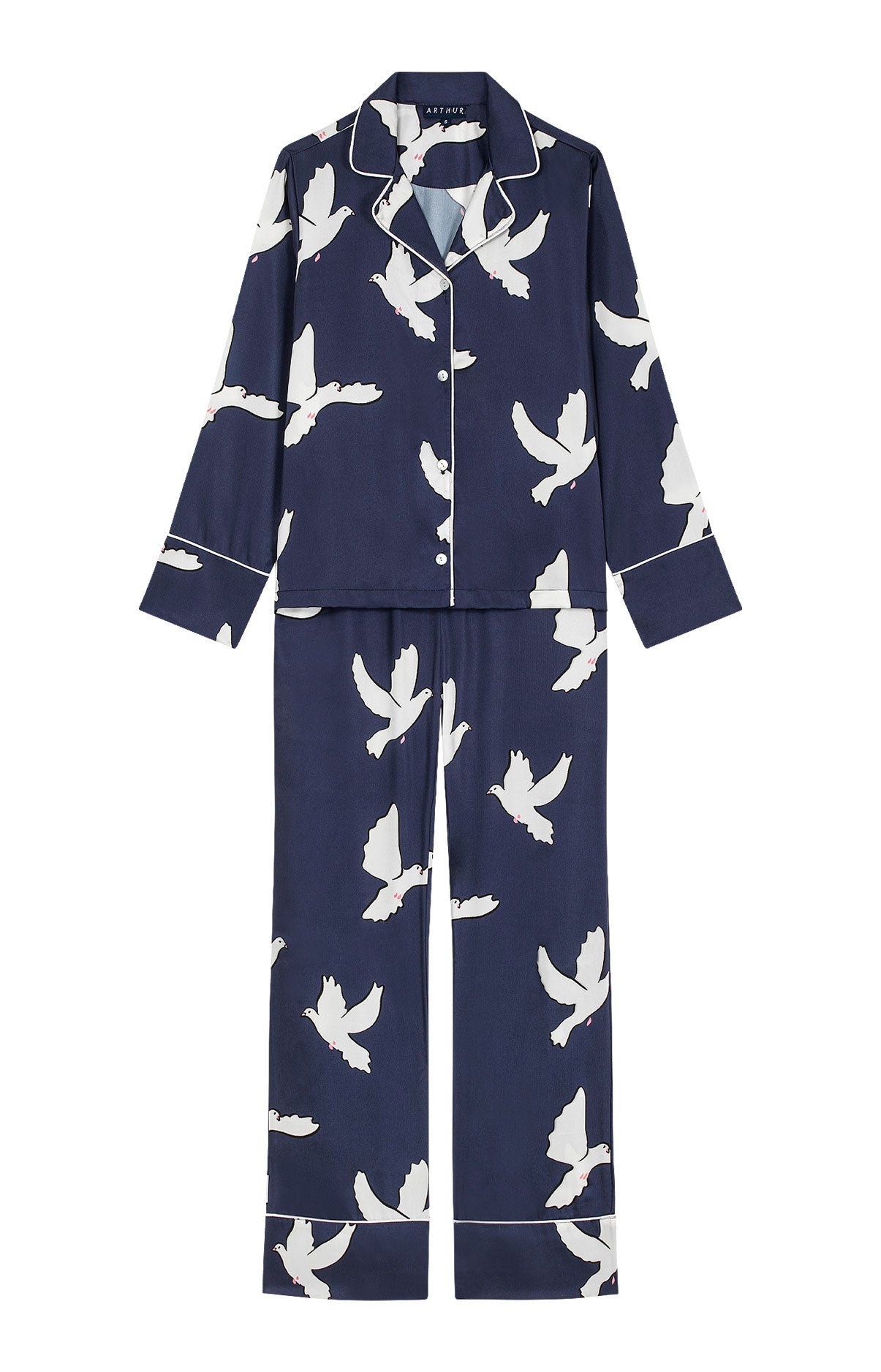 arthur-bob-colombe-pyjama-femme-boutonn-nuit-xs-l image 3