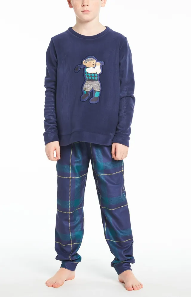 arthur-bob-benjamin-pyjama-polaire-enfant-marine image 1