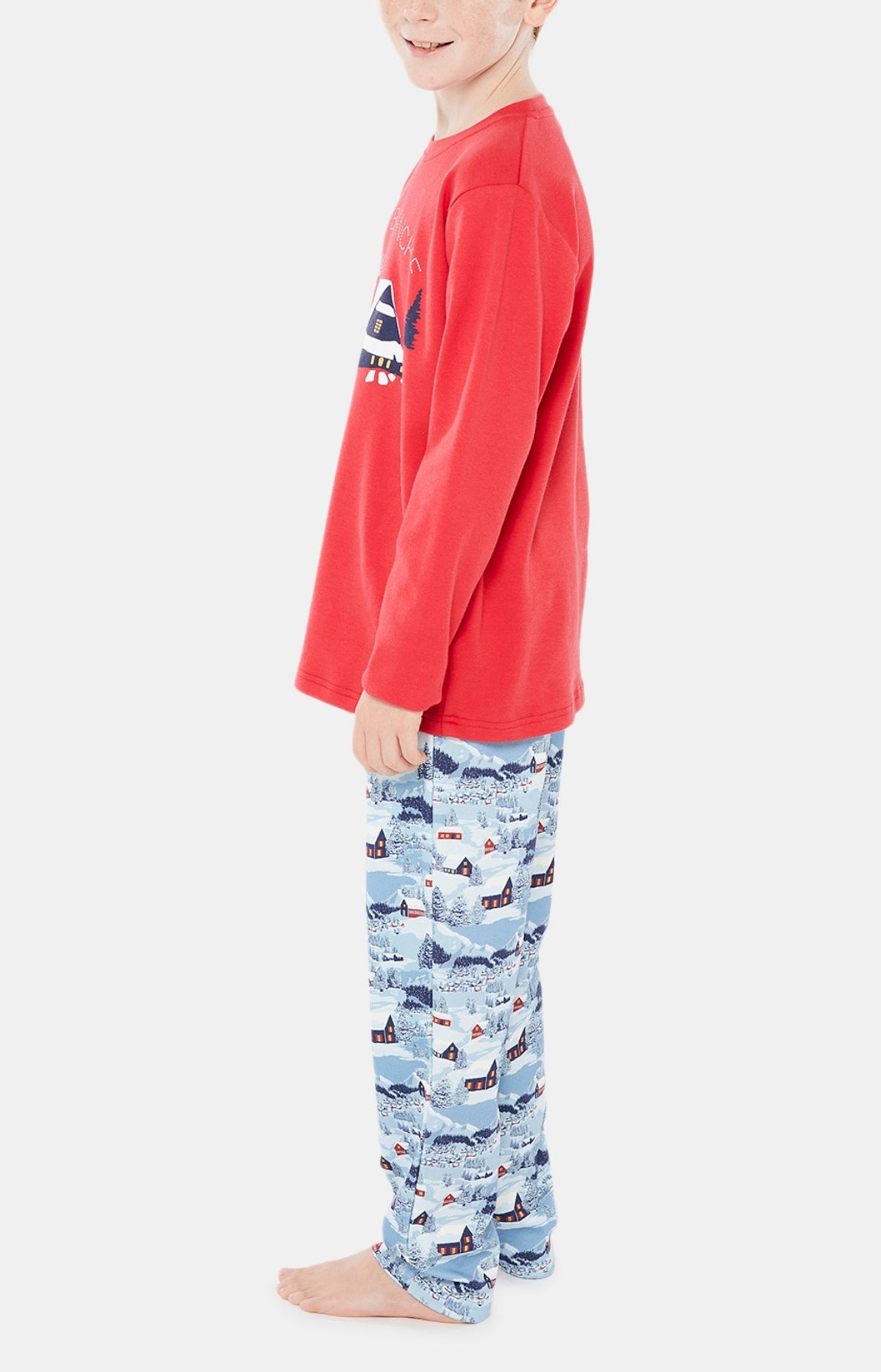 arthur-bob-pyjama-enfant-petits-chalets-bleu-coton-bio image 4