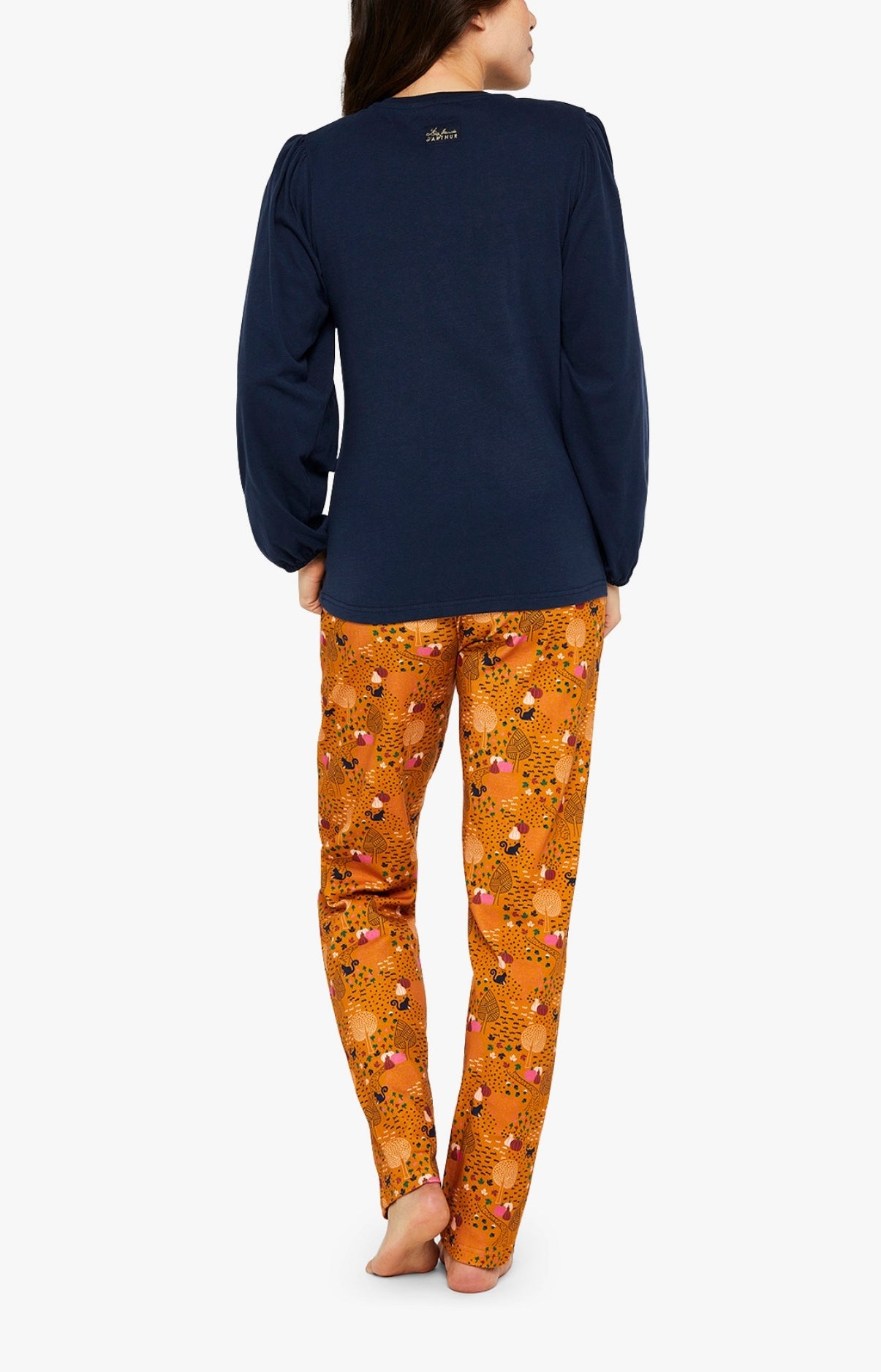 arthur-bob-pumpkin-pyjama-cognac-m-coton-bio image 5