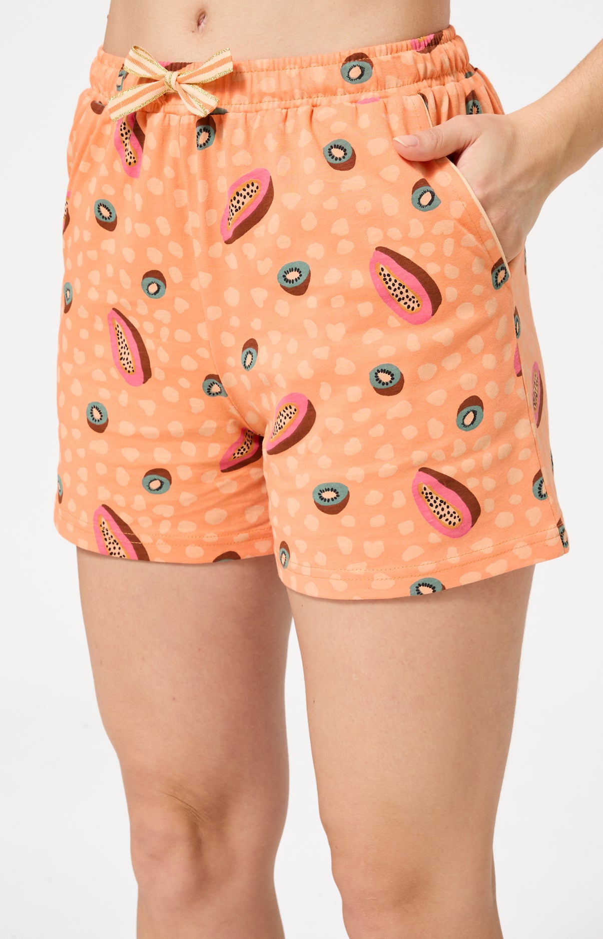 arthur-bob-dolce-vitamines-pyjashort-coton-orange-m-humoristique image 4