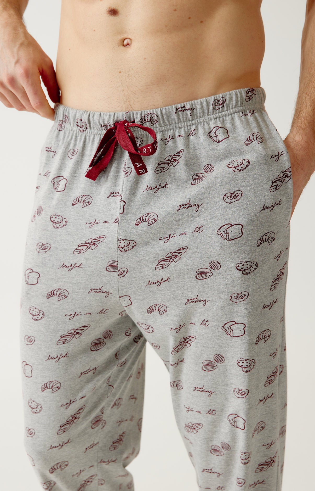 arthur-bob-p-tit-dej-au-lit-pyjama-homme-gris-coton-bio image 4