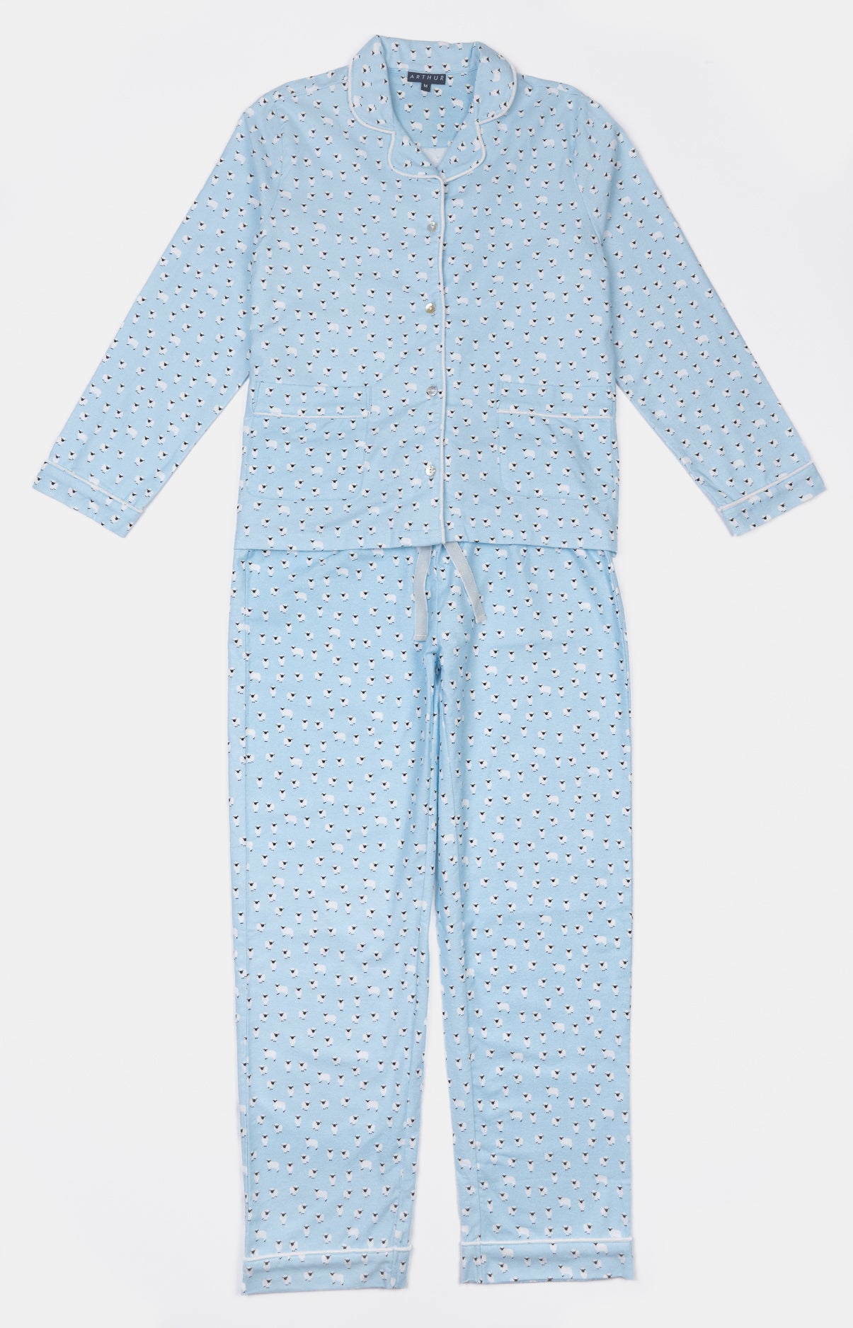 arthur-bob-pyjama-boutonn-mouton-ciel-pilou-manches-longues image 3