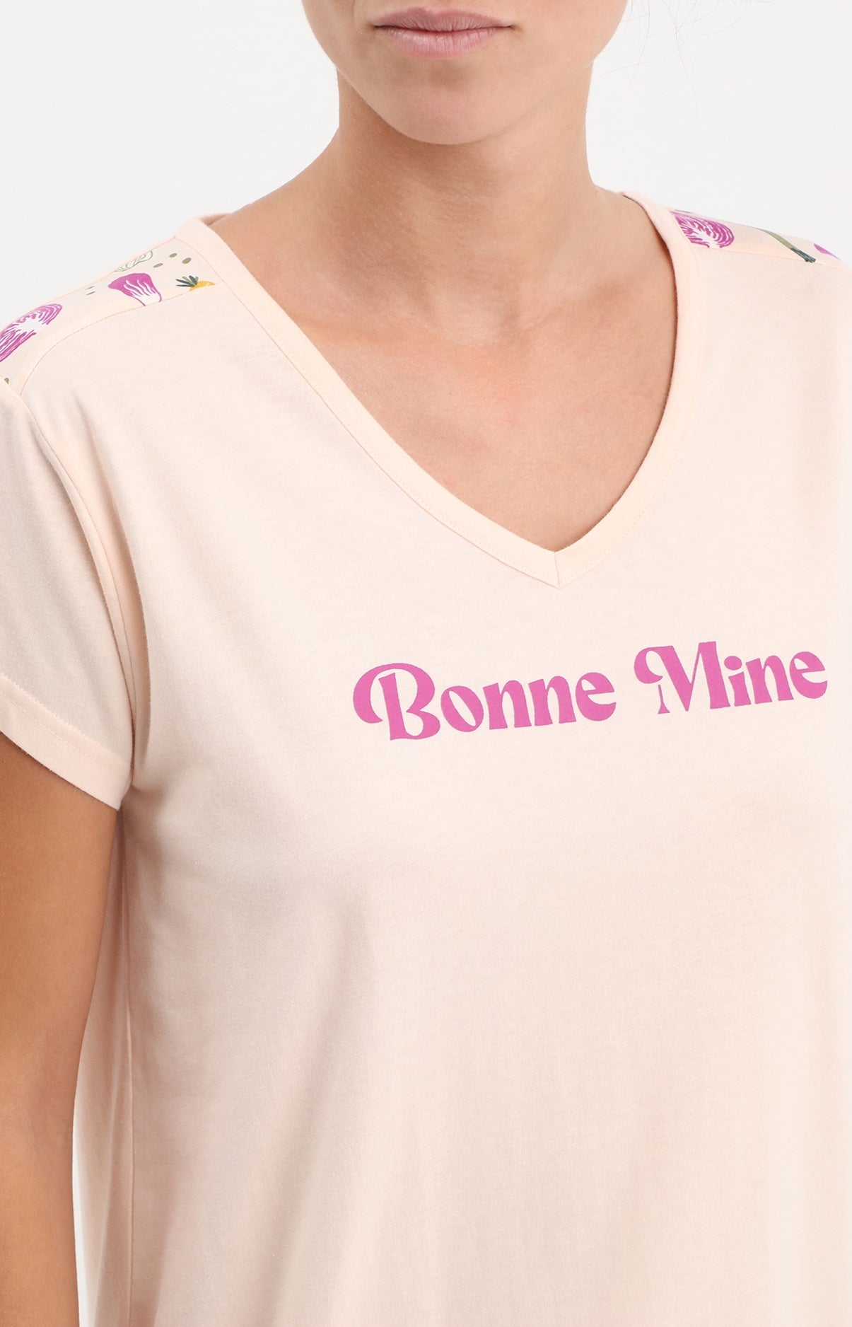 arthur-bob-bonne-mine-chemise-de-nuit-femme-rose-coton image 2