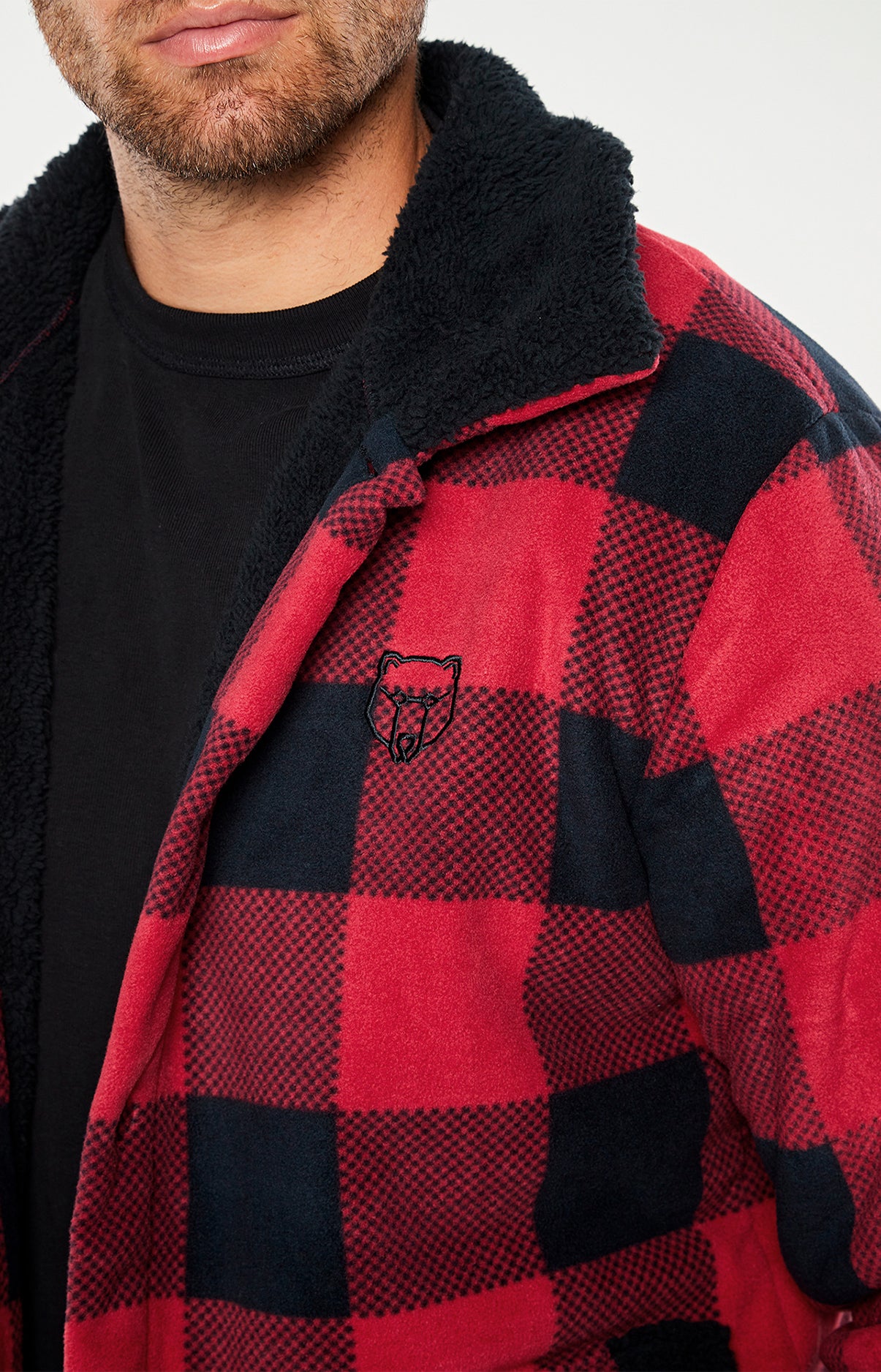 arthur-bob-megan-veste-polaire-homme-prune-double-face image 6