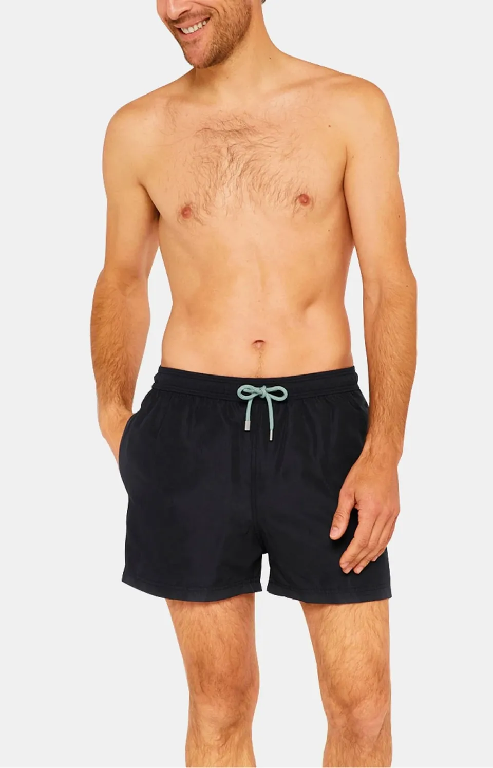 arthur-bob-short-de-bain-homme-noir-polyester-recycl image 1