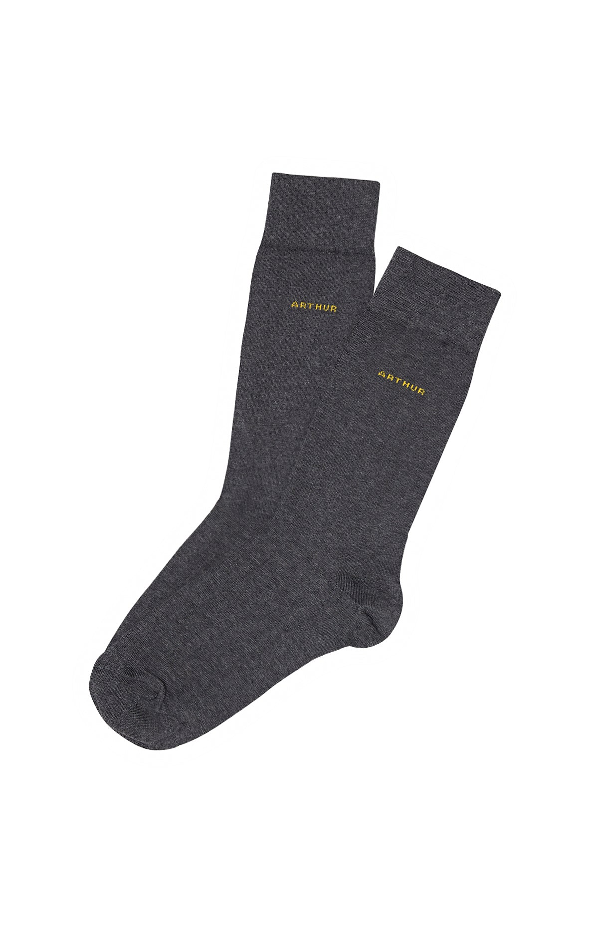 arthur-bob-chaussettes-unies-coton-gris-40-46 image 1