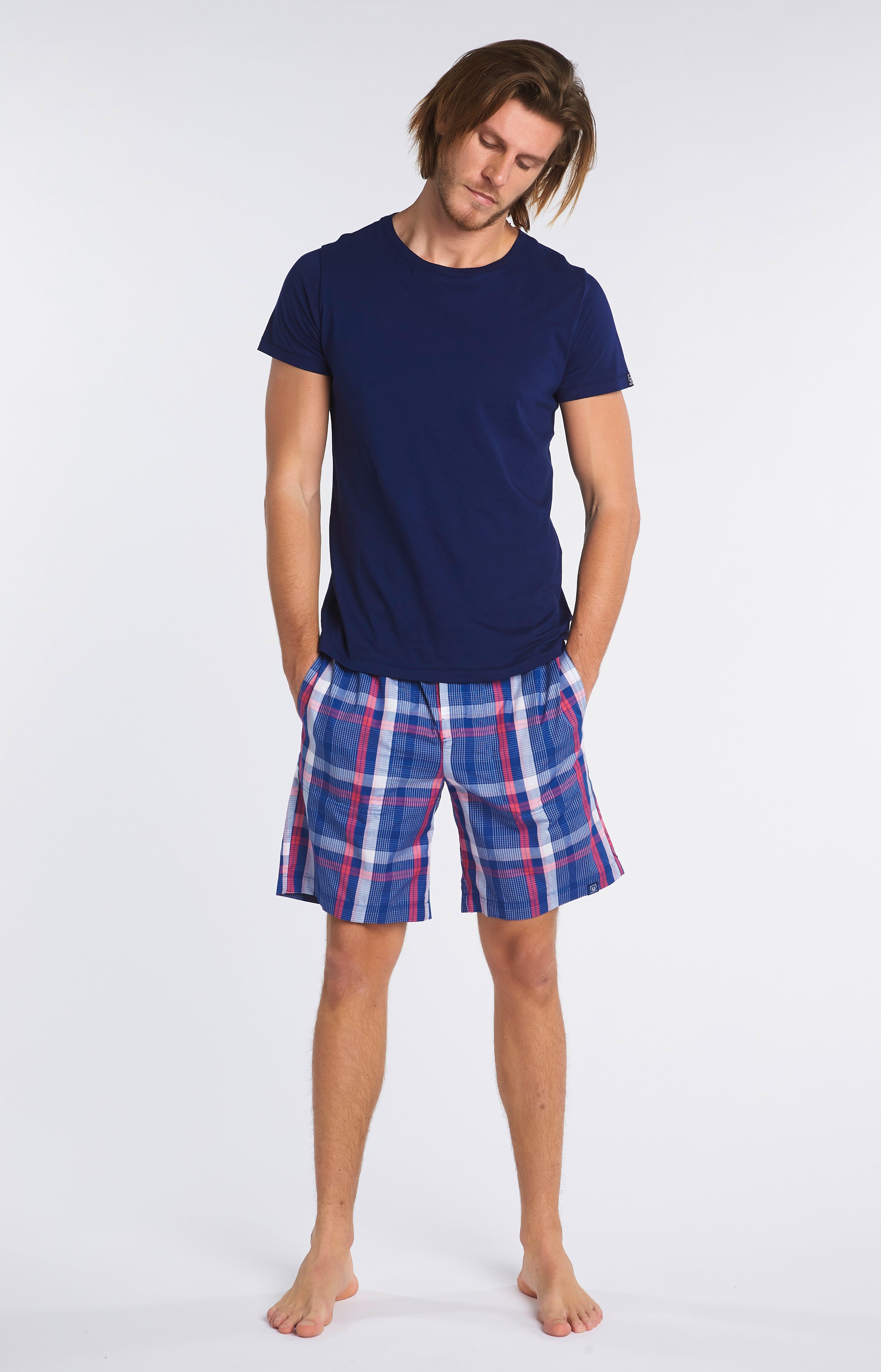 arthur-bob-short-op-ra-tartan-coton-marine-homme-m image 1