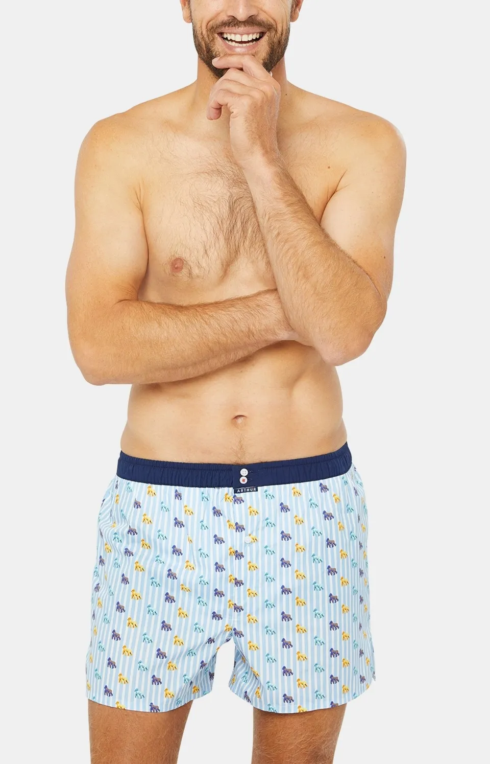 arthur-le-club-n-1044-cale-on-homme-ciel-coton-bio image 1
