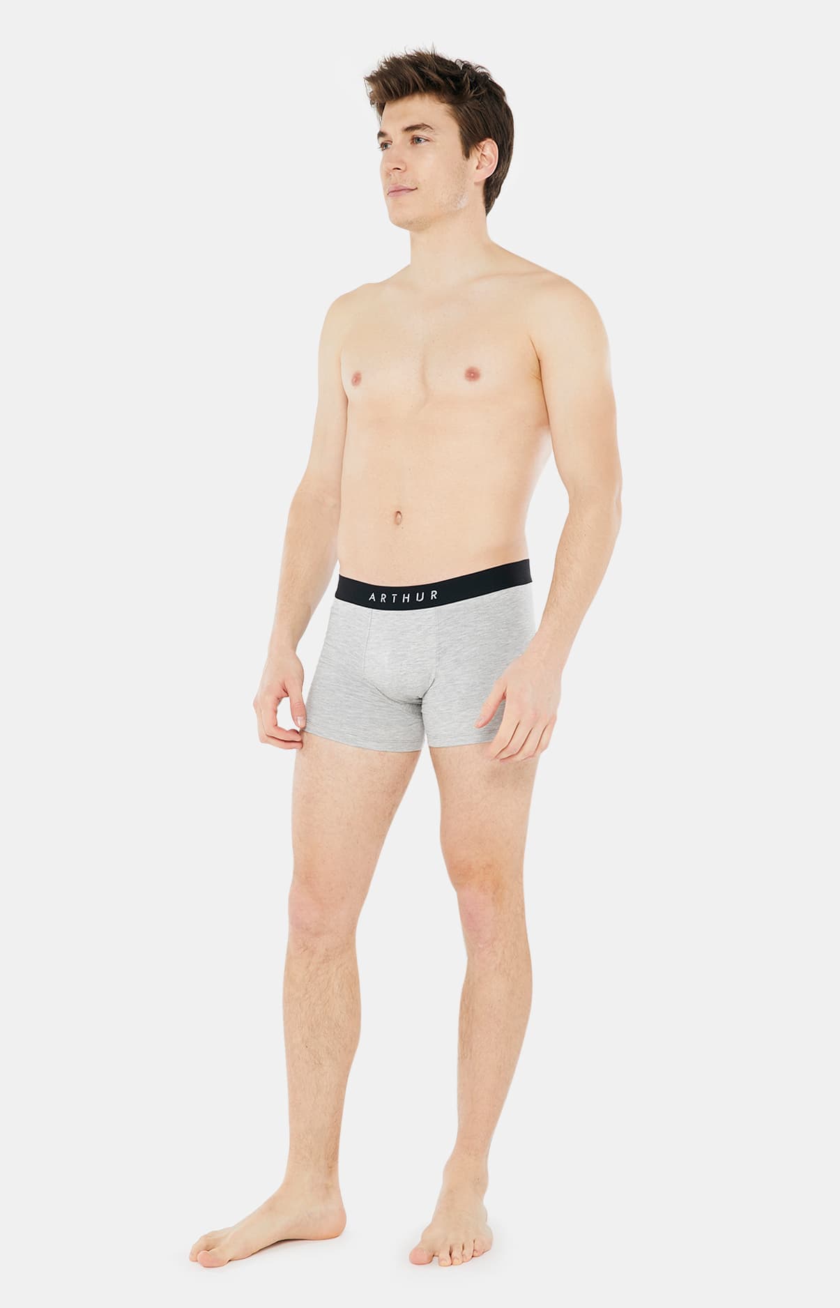 arthur-bob-tradi-boxer-coton-bio-homme-gris image 4