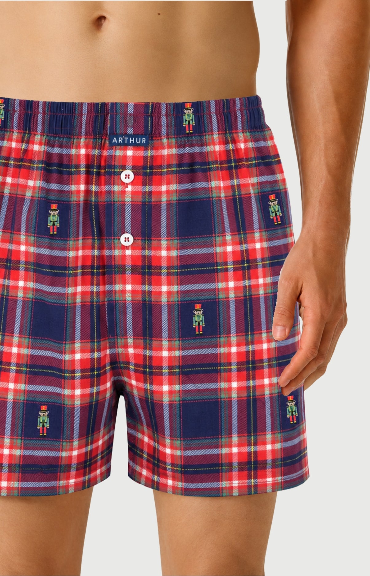 arthur-le-club-l-on-cale-on-homme-marine-carreaux image 1