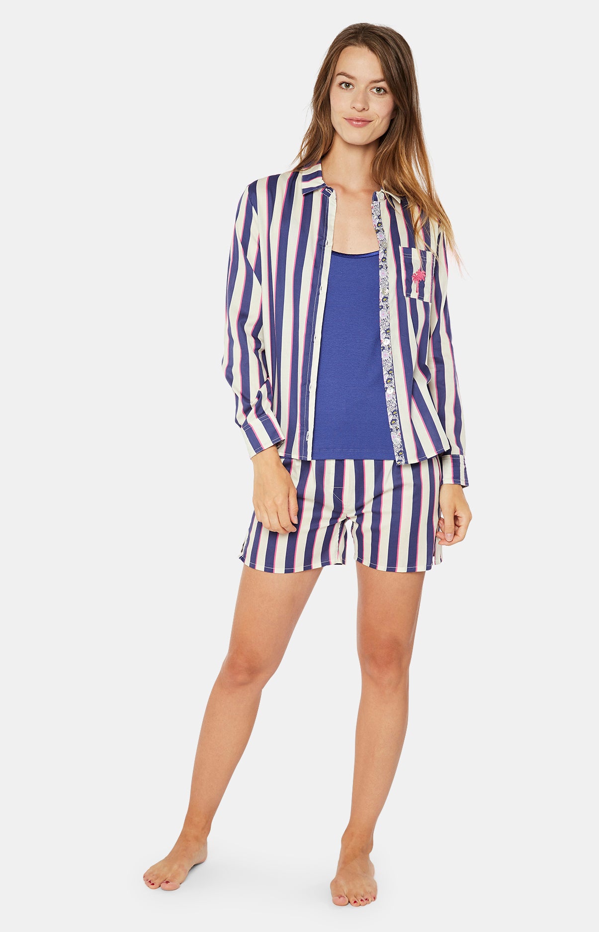 arthur-bob-roi-d-bardeur-femme-bleu-roi-coton image 5