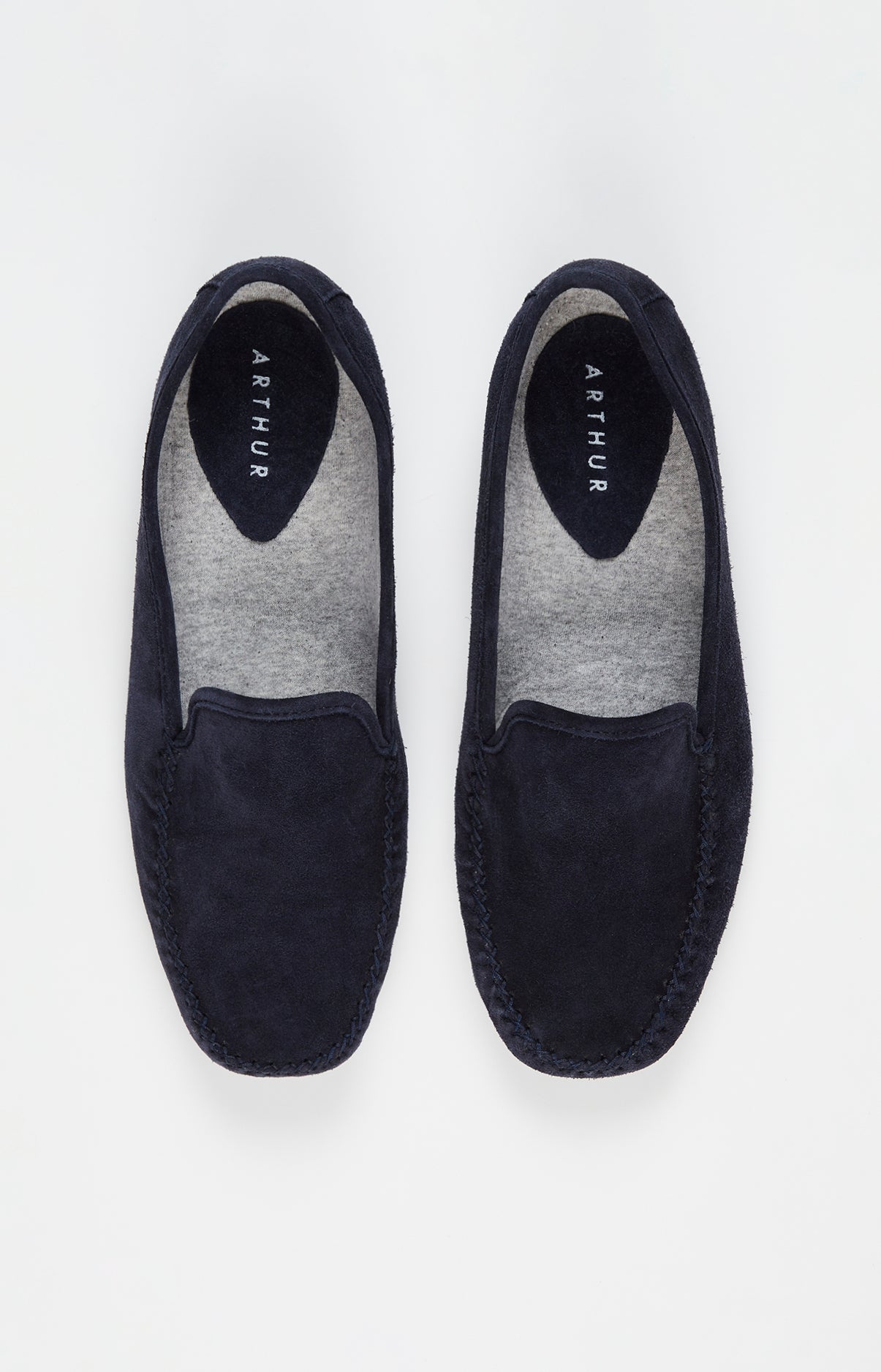 arthur-bob-mocassins-cuir-chaussons-homme-marine-43-cuir image 2