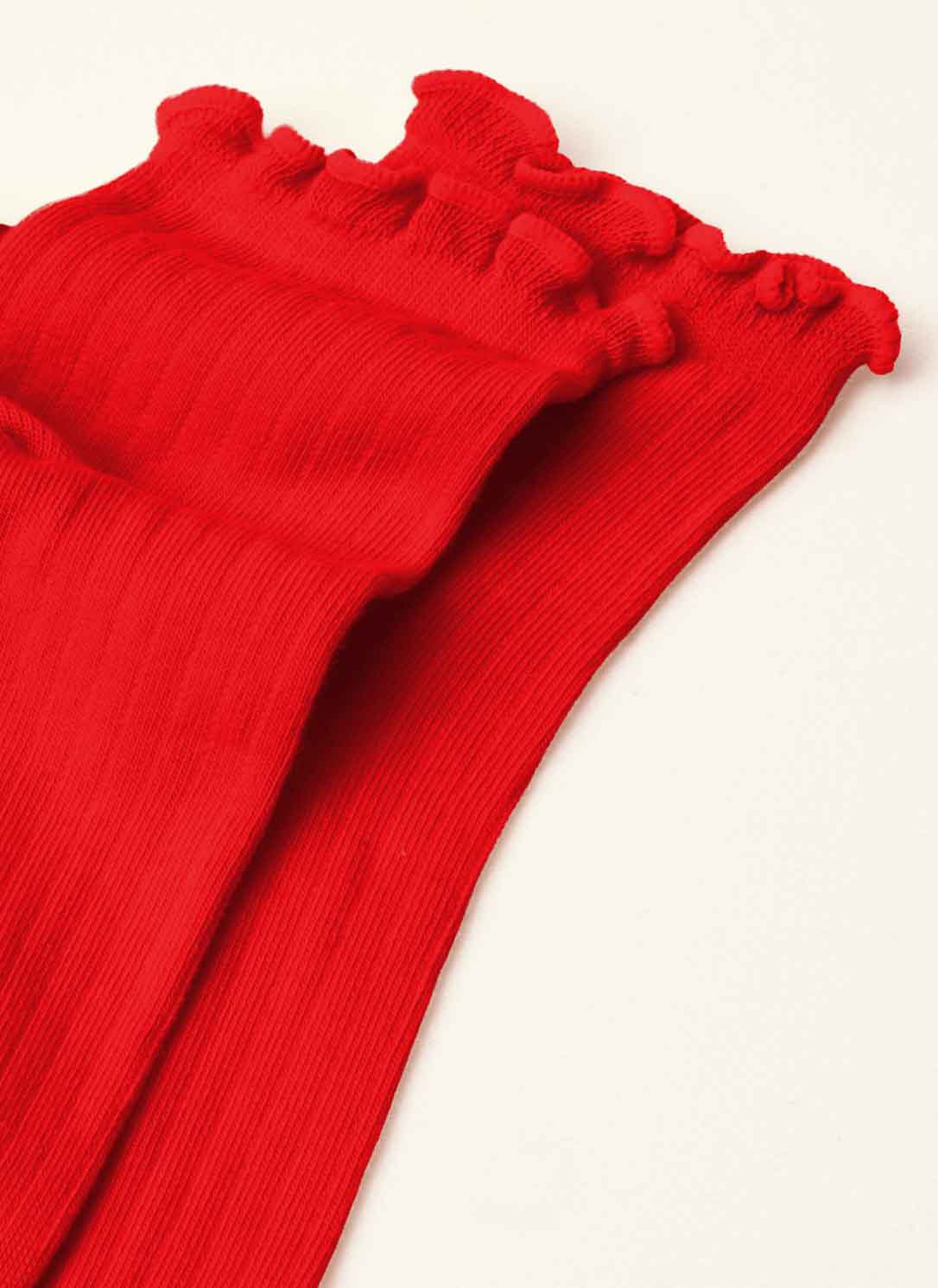 archiduchesse-fantaisie-collerettes-rouge-chaussettes-courtes-coton image 5