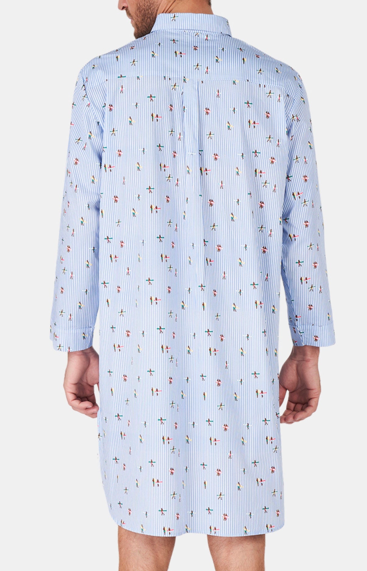 arthur-bob-surf-chemise-de-nuit-homme-bleu image 5