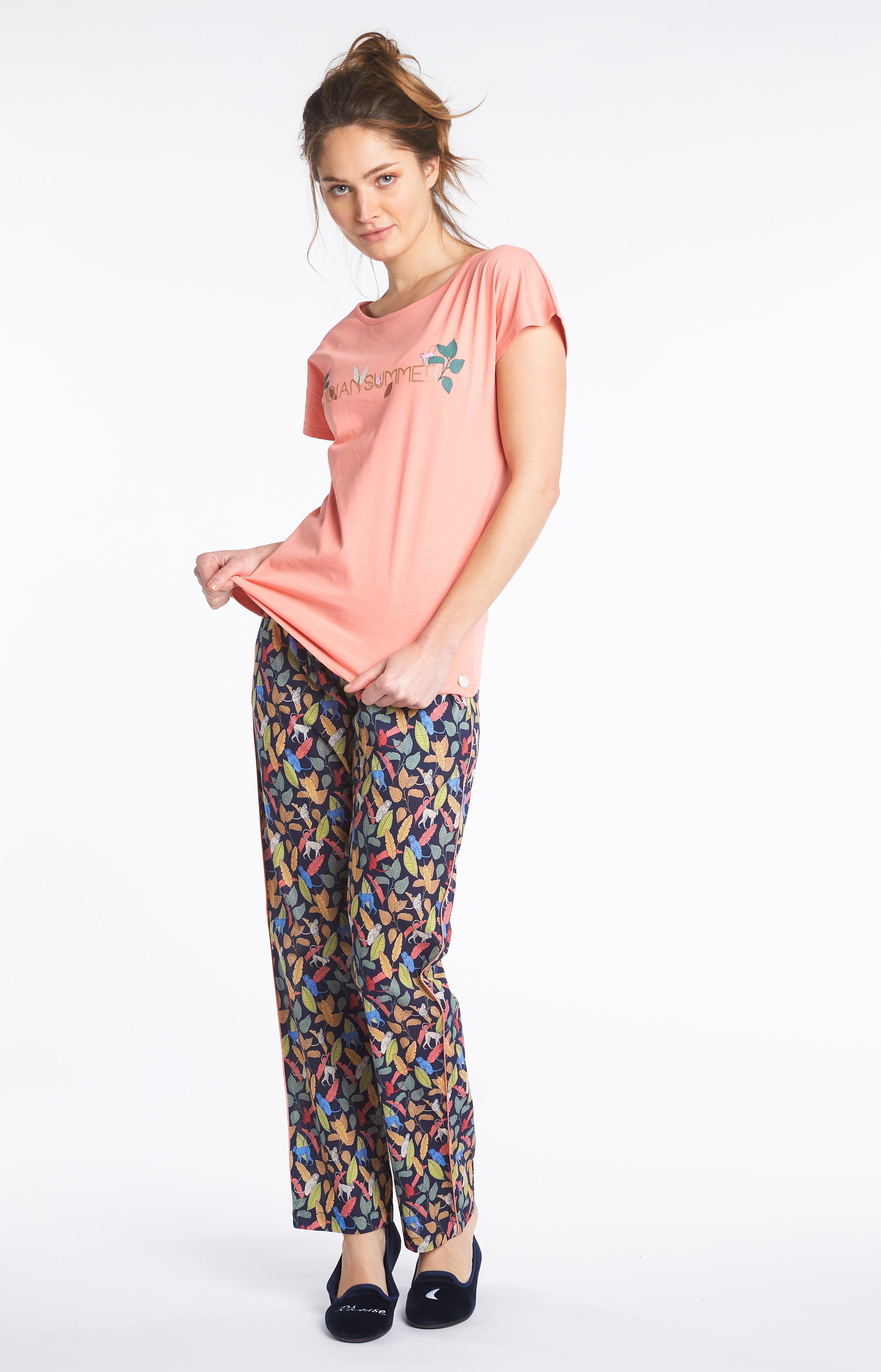 arthur-bob-pantalon-jungle-bas-femme-marine-voile-coton image 7