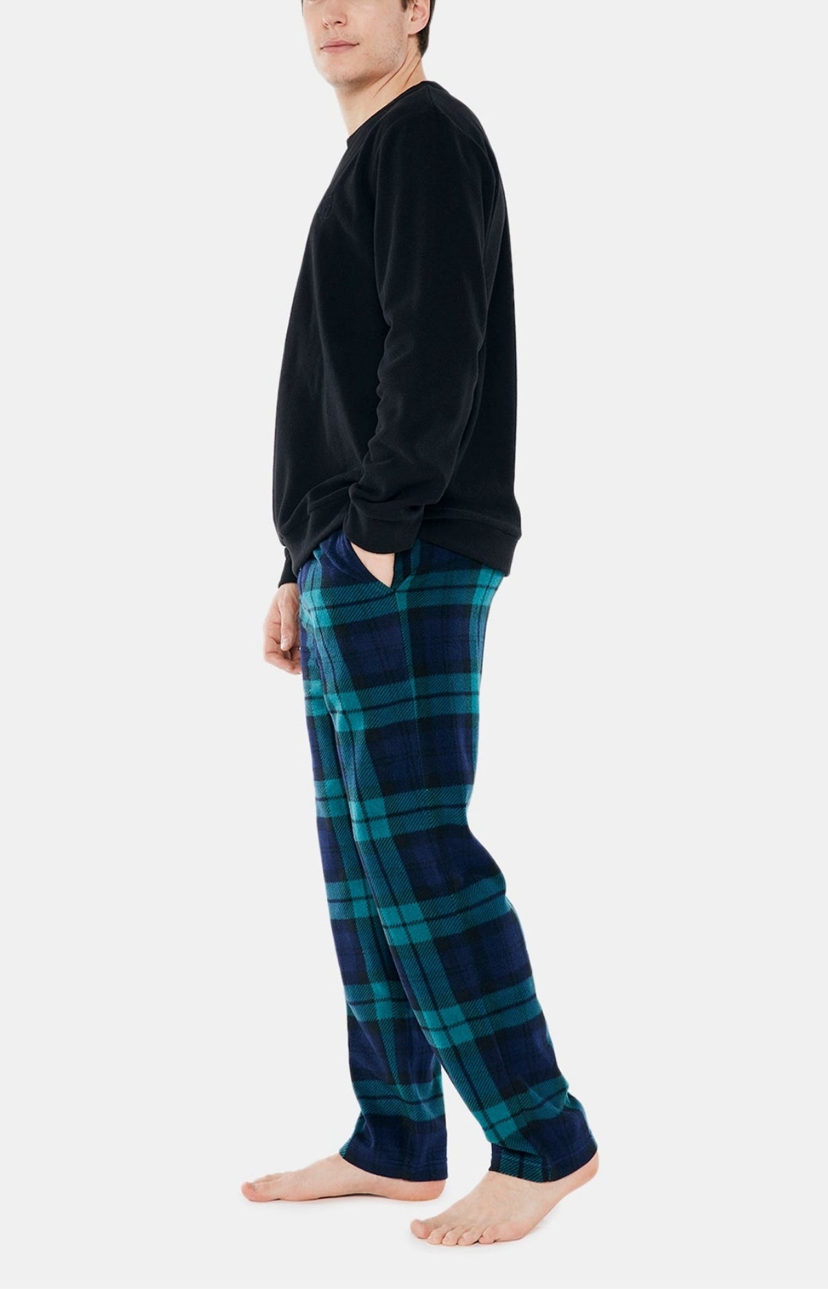 arthur-bob-pyjama-homme-bill-vert-micropolaire-chaud image 2