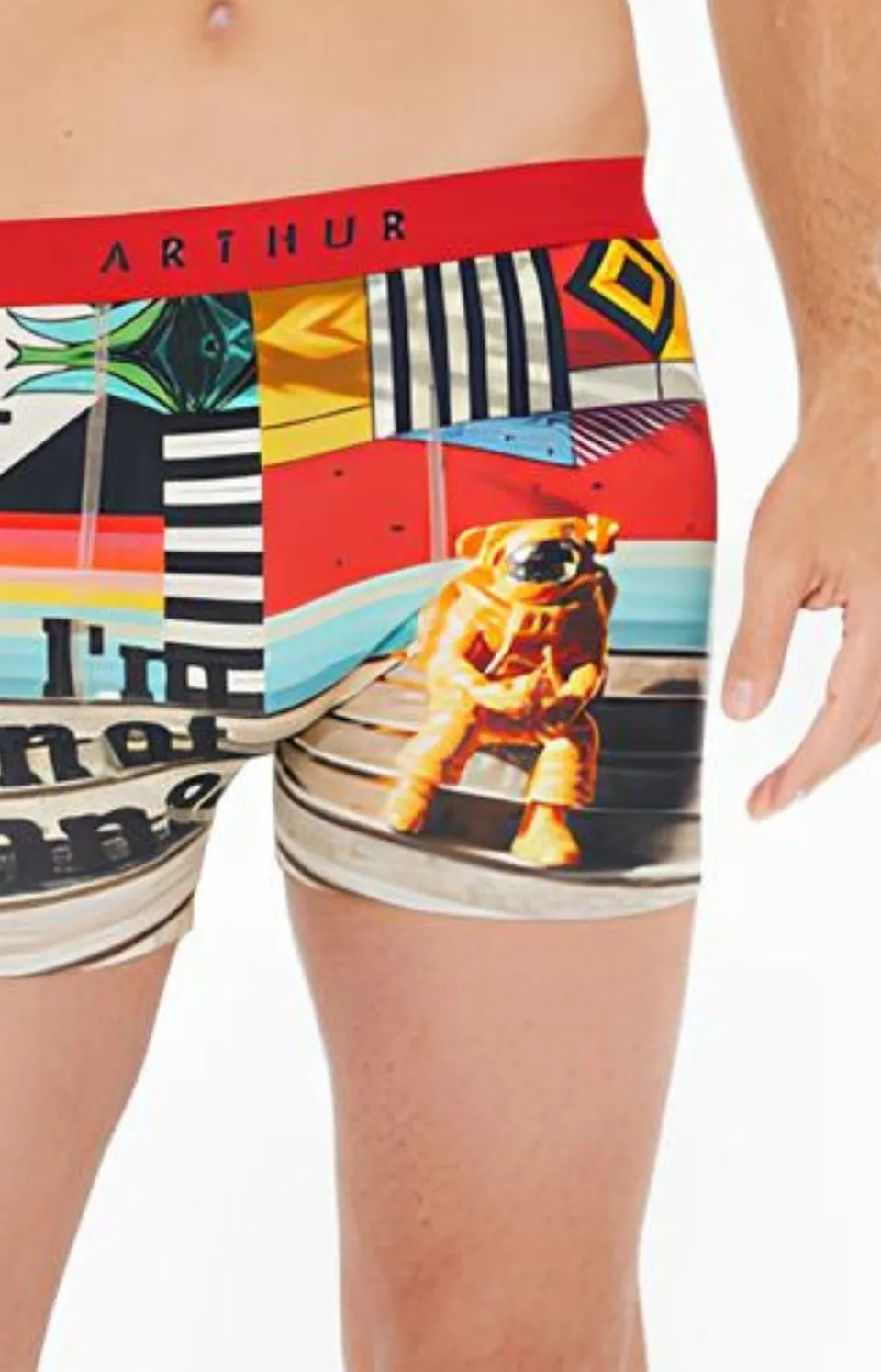 arthur-bob-espace-boxer-homme-coton-multicolore image 1