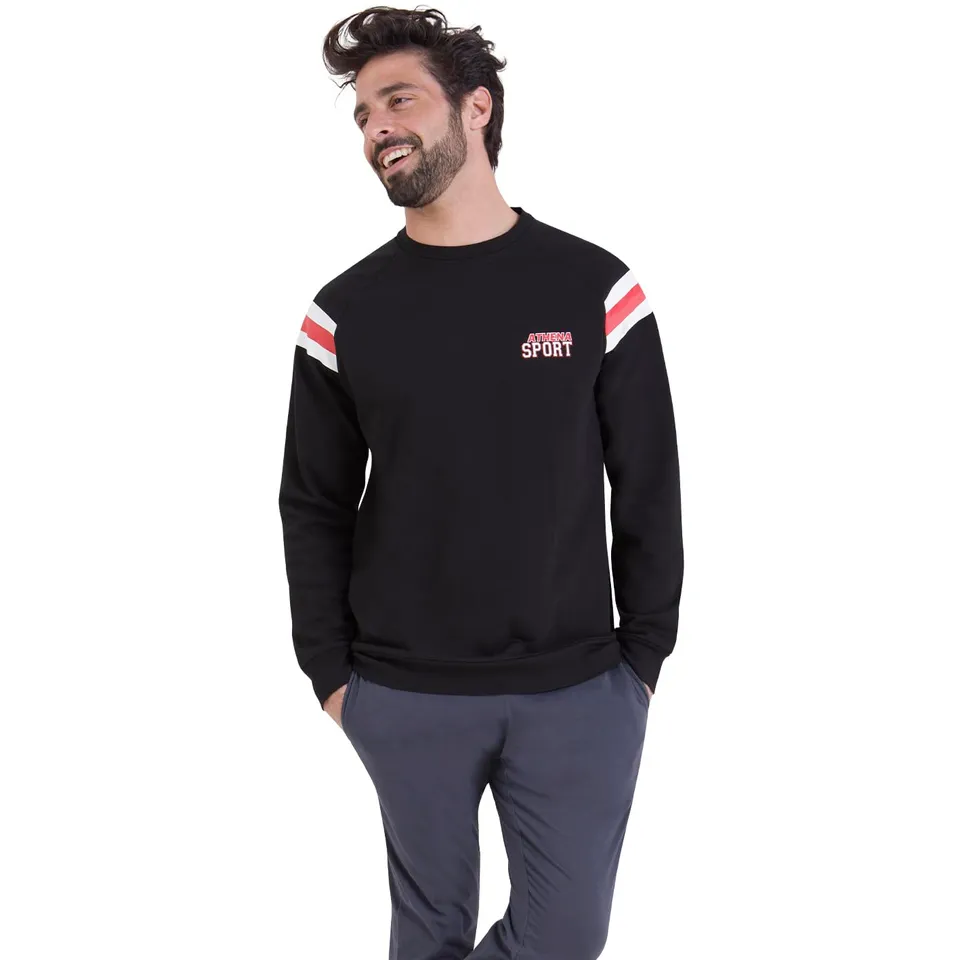 athena-thermik-pyjama-long-homme-molleton-taille-m image 1