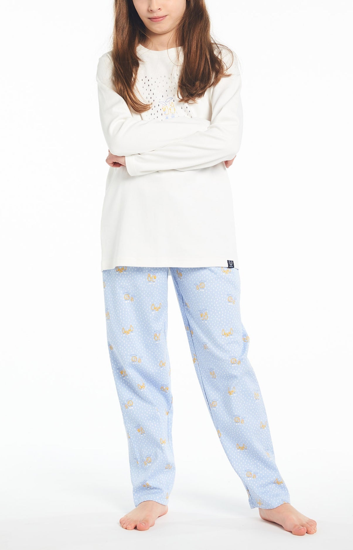 arthur-bob-long-rain-pyjama-coton-enfant-ciel-6a image 1