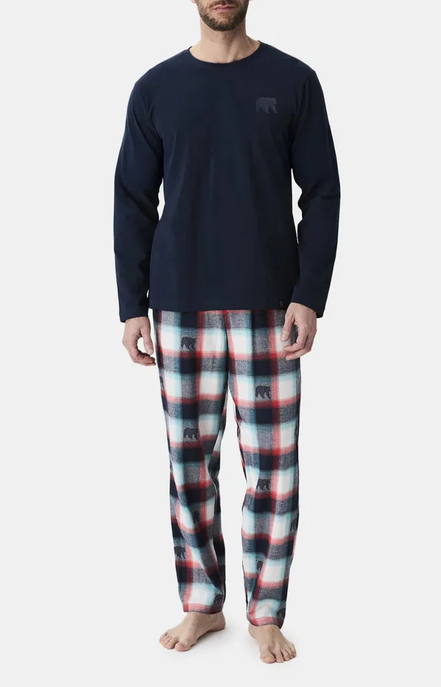 arthur-bob-bear-pyjama-ours-flanelle-multicolore-chaud image 1