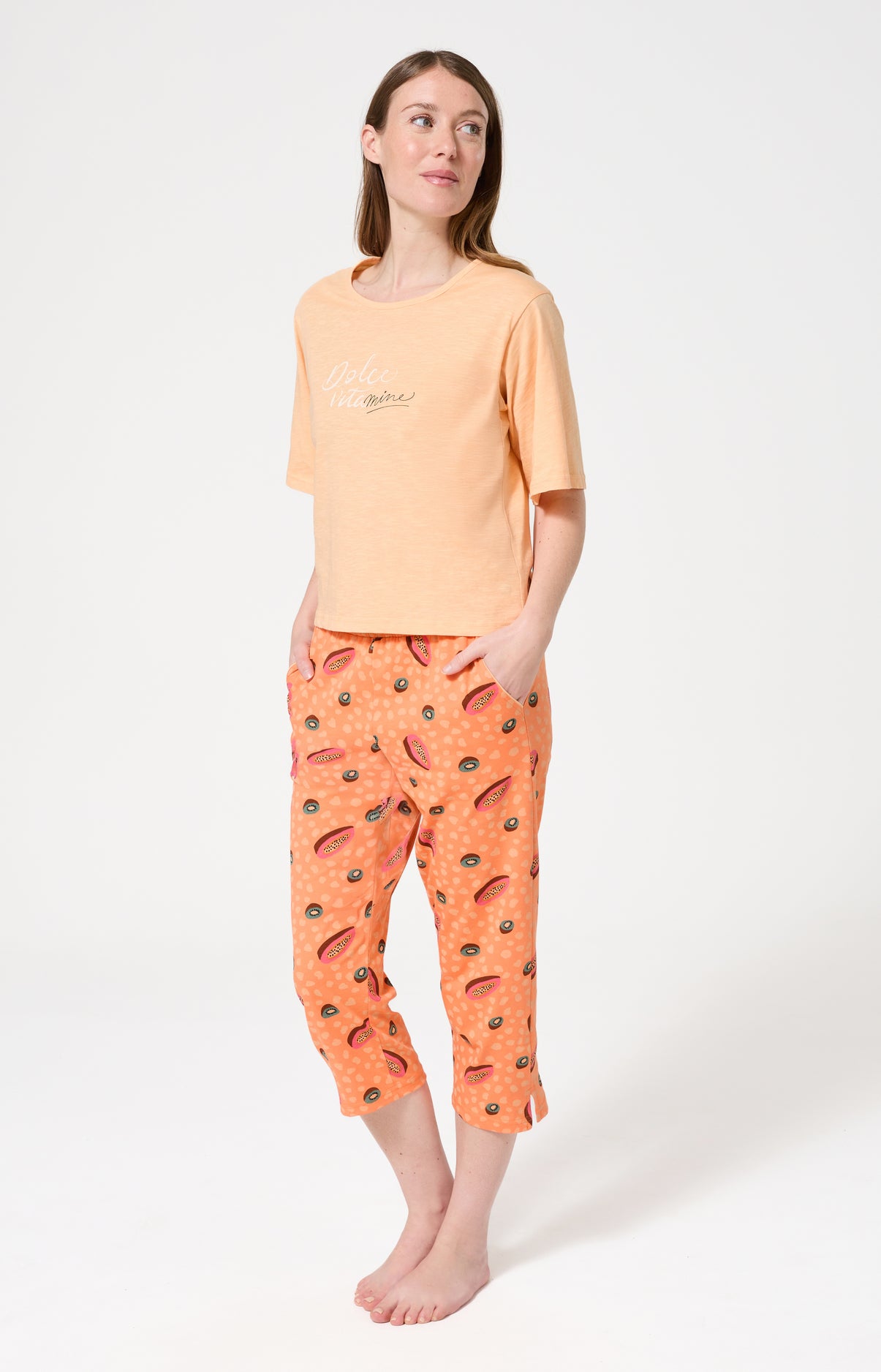 arthur-bob-dolce-vitamines-pyjama-corsaire-coton-bio-orange image 5