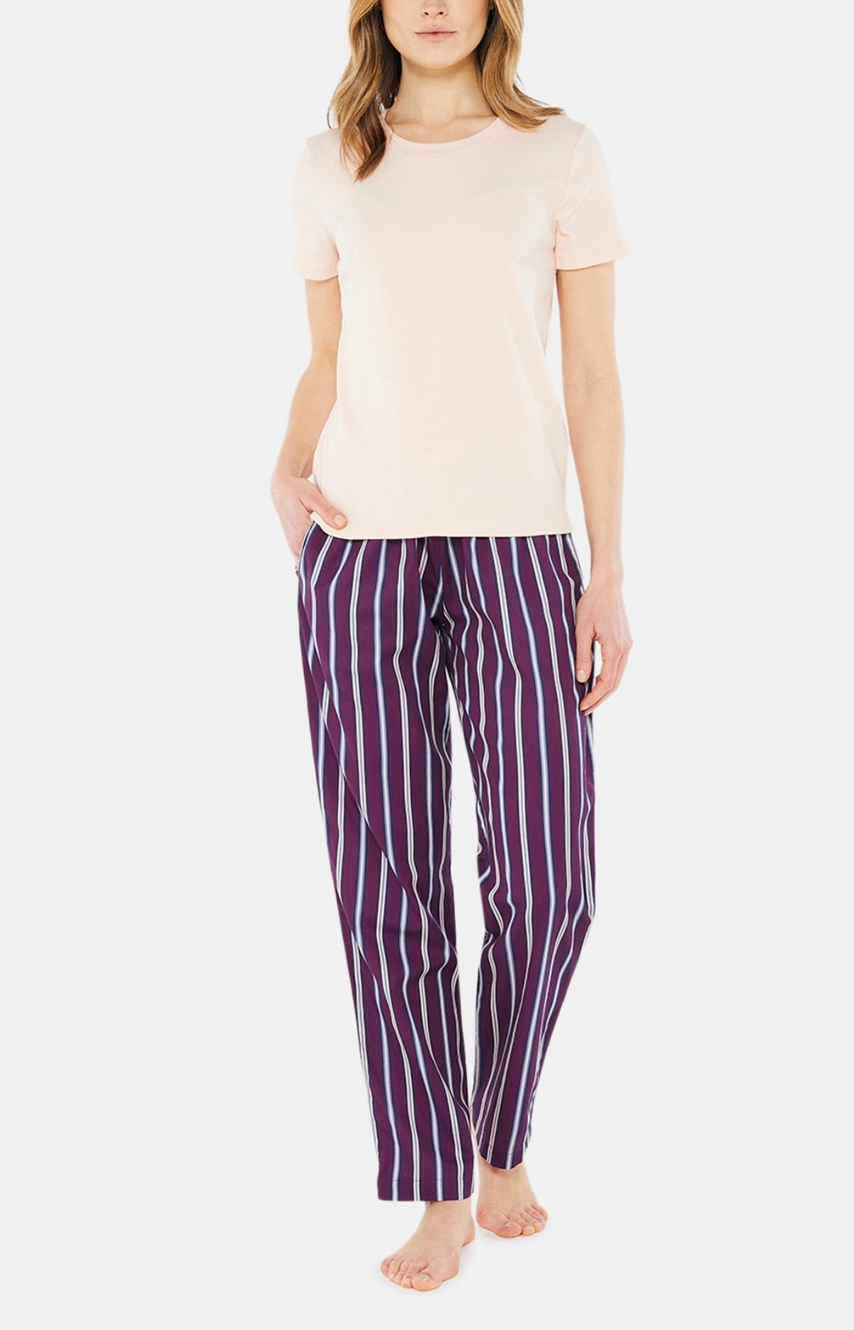arthur-bob-iris-bas-de-pyjama-bordeaux-coton-bio image 1