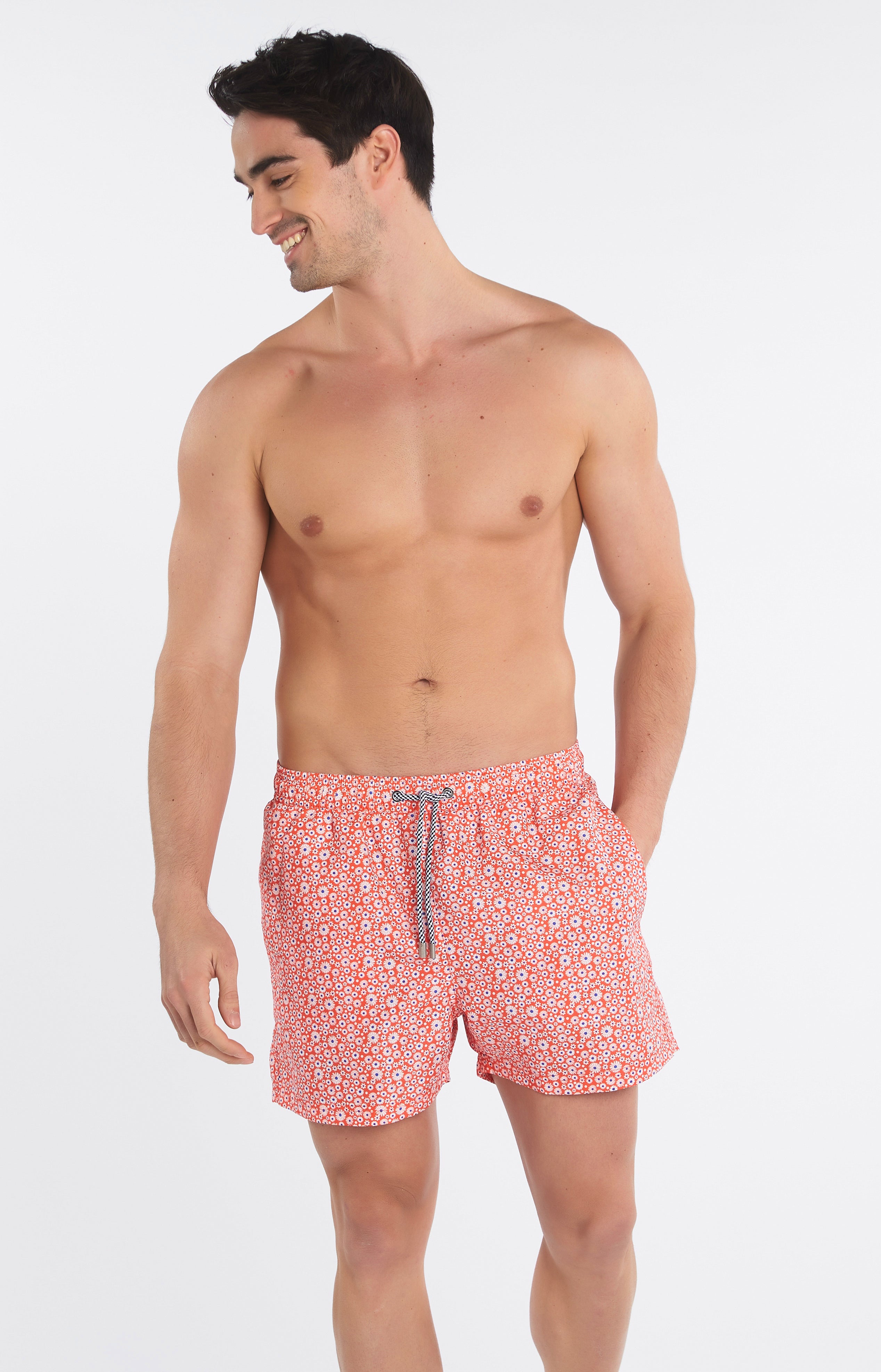 arthur-bob-marguerite-short-de-bain-homme-rouge image 1
