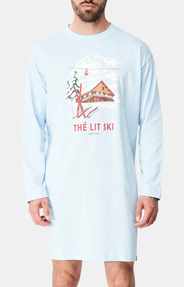 arthur-bob-maxi-tee-shirt-coton-bio-ciel-th-lit-ski-tu image 1