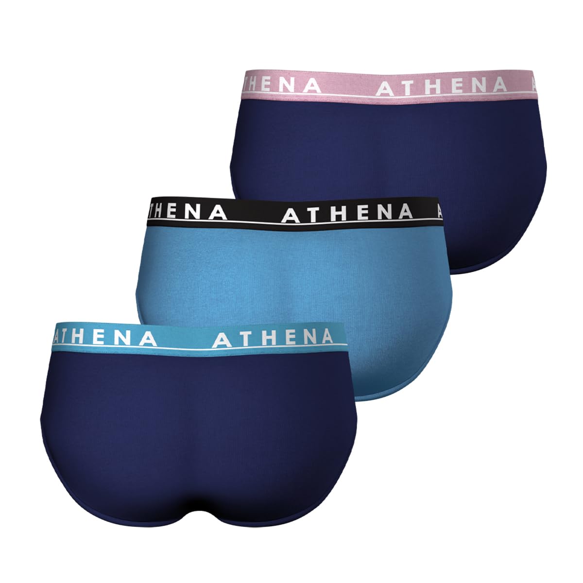 athena-easy-color-slip-homme-marine-bleu-m-lot-3-coton image 3