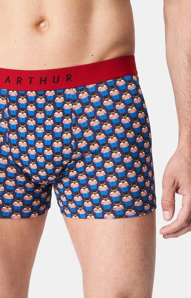 arthur-bob-teddy-in-paris-boxer-coton-bio-marine-homme image 1