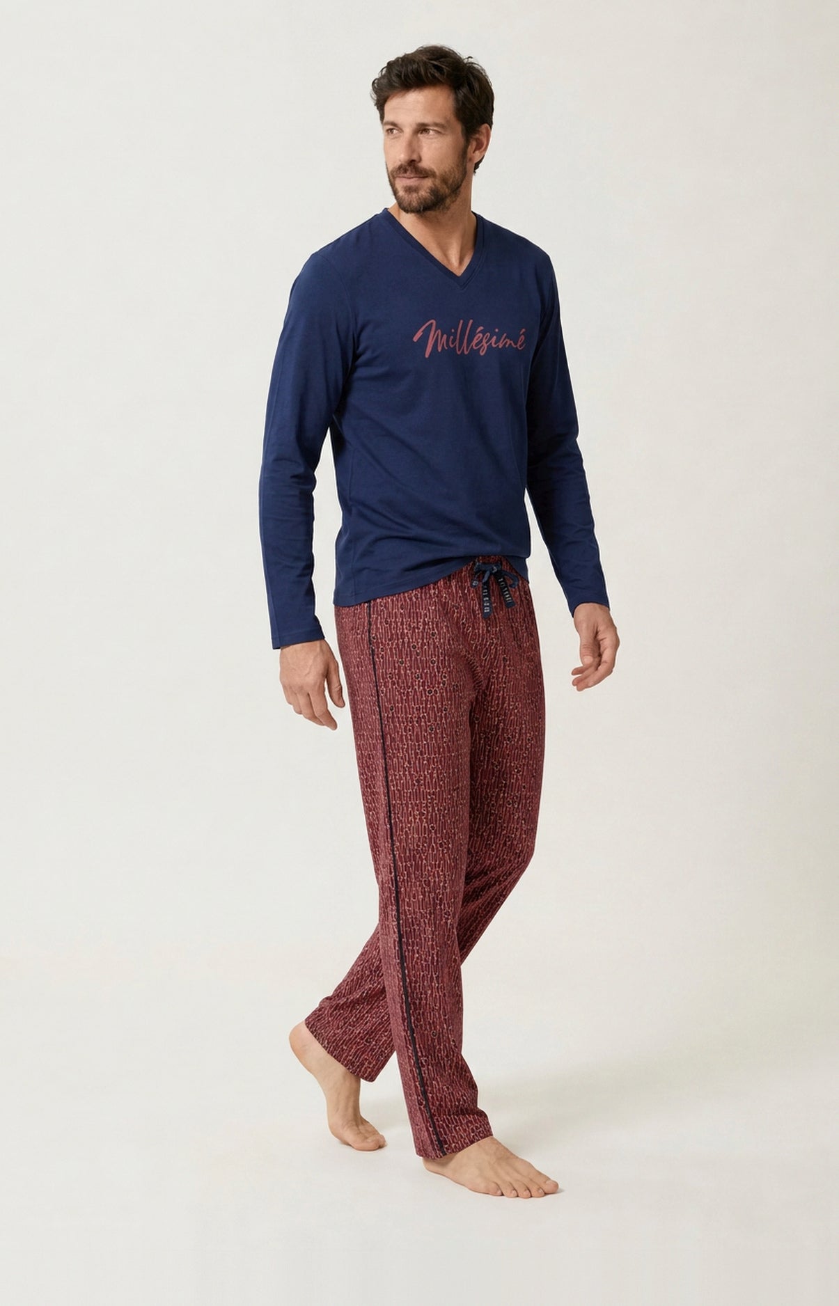 arthur-bob-mill-sim-pyjama-bordeaux-coton-pais image 4