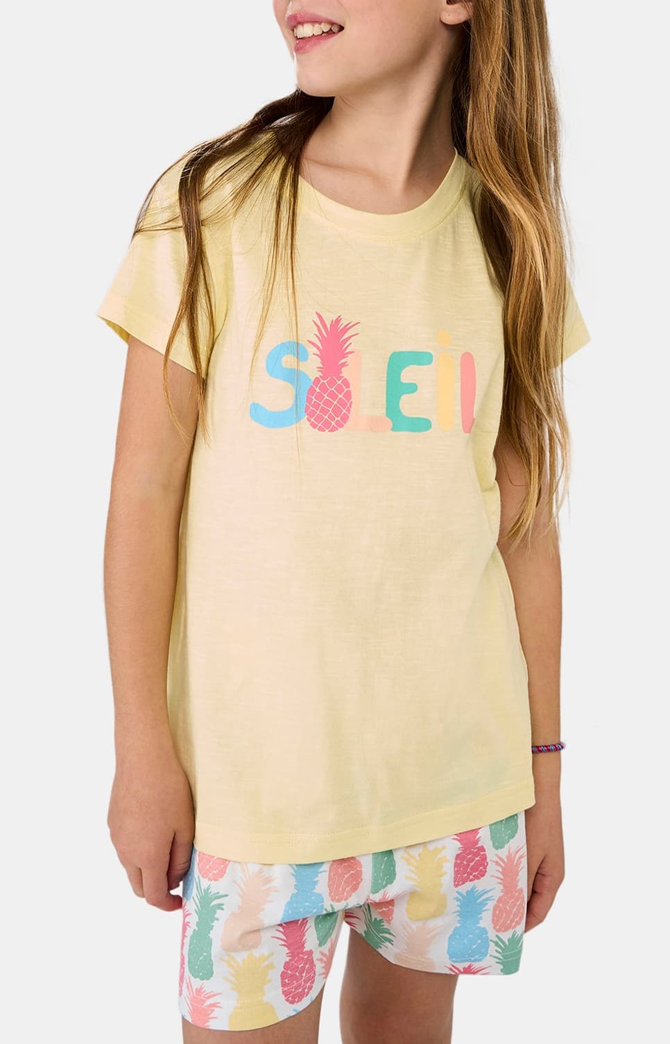 arthur-bob-pyjashort-enfant-coton-bio-ananas-vanille image 4