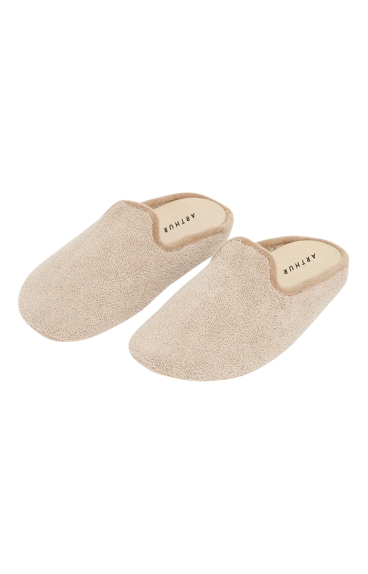 arthur-bob-ponge-beige-mules-taupe-semelle-cuir image 2