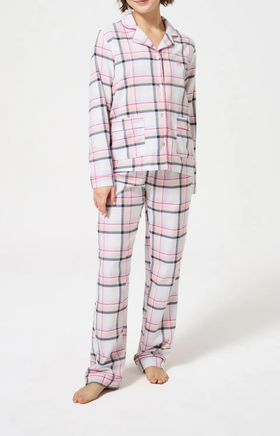 arthur-bob-pyjama-lola-rose-flanelle-coton-boutonn-femme image 1