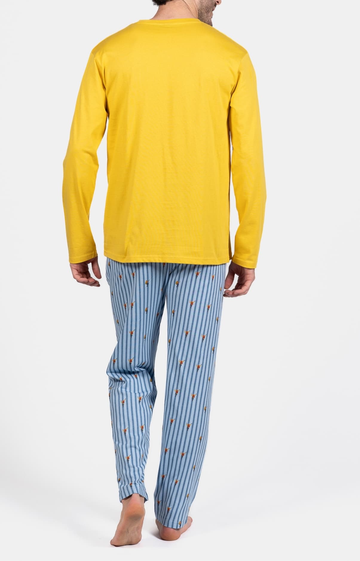 arthur-bob-ivresse-pyjama-homme-coton-bleu-manches-longues image 6