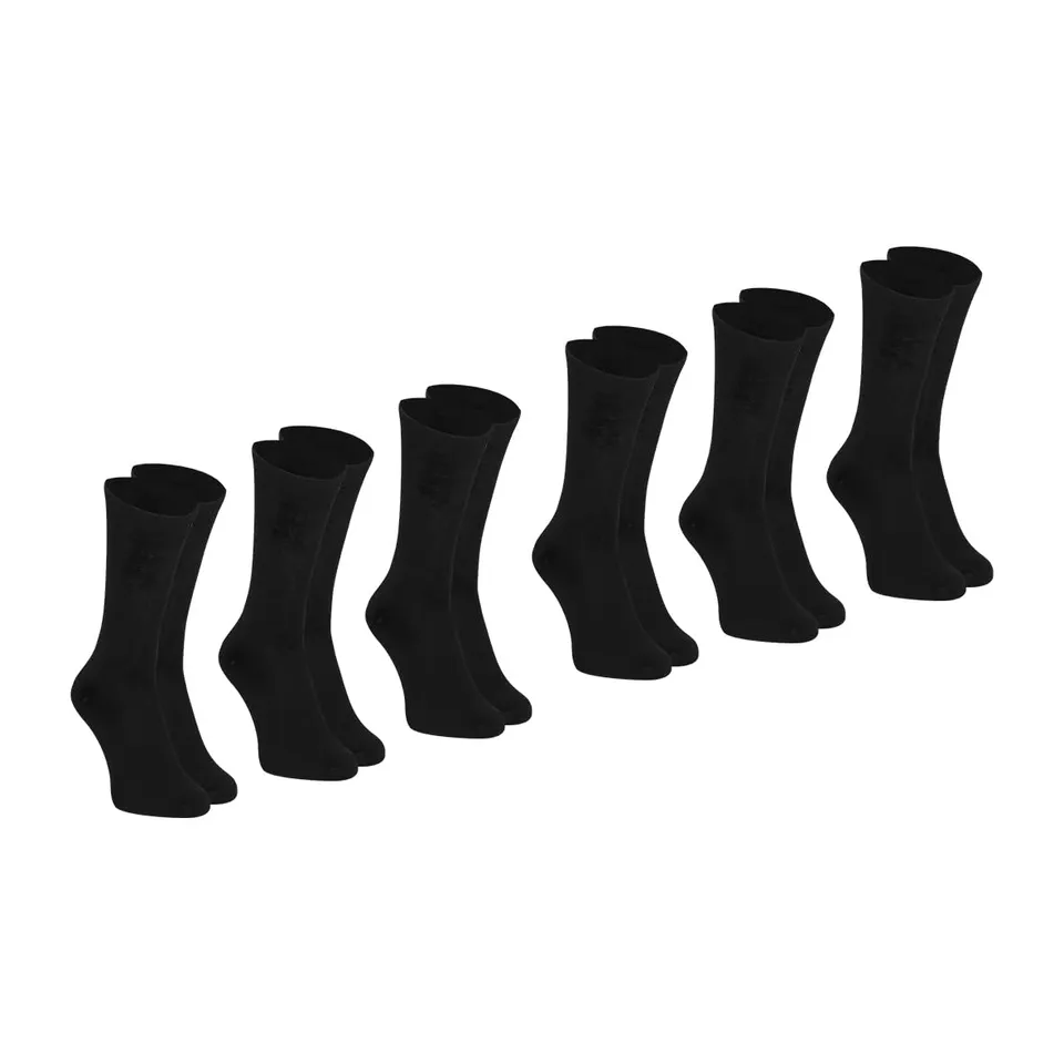 athena-my-petit-prix-lot-6-chaussettes-homme-noir-39-42-coton image 1